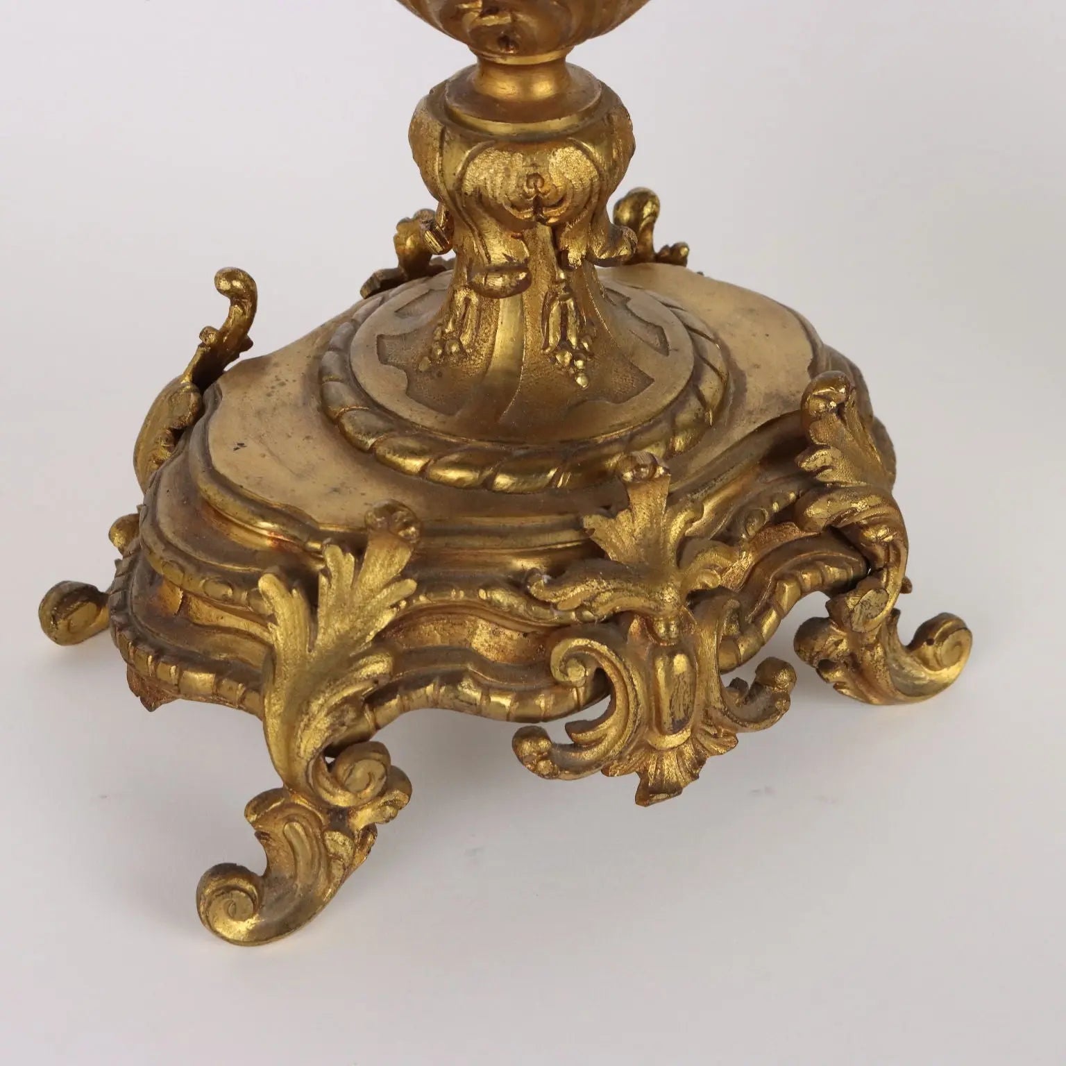 Antique Triptych Clock Bronze Porcelain Decorations XIX Century - France, Late XIX Century | Antiques | Fancy Goods