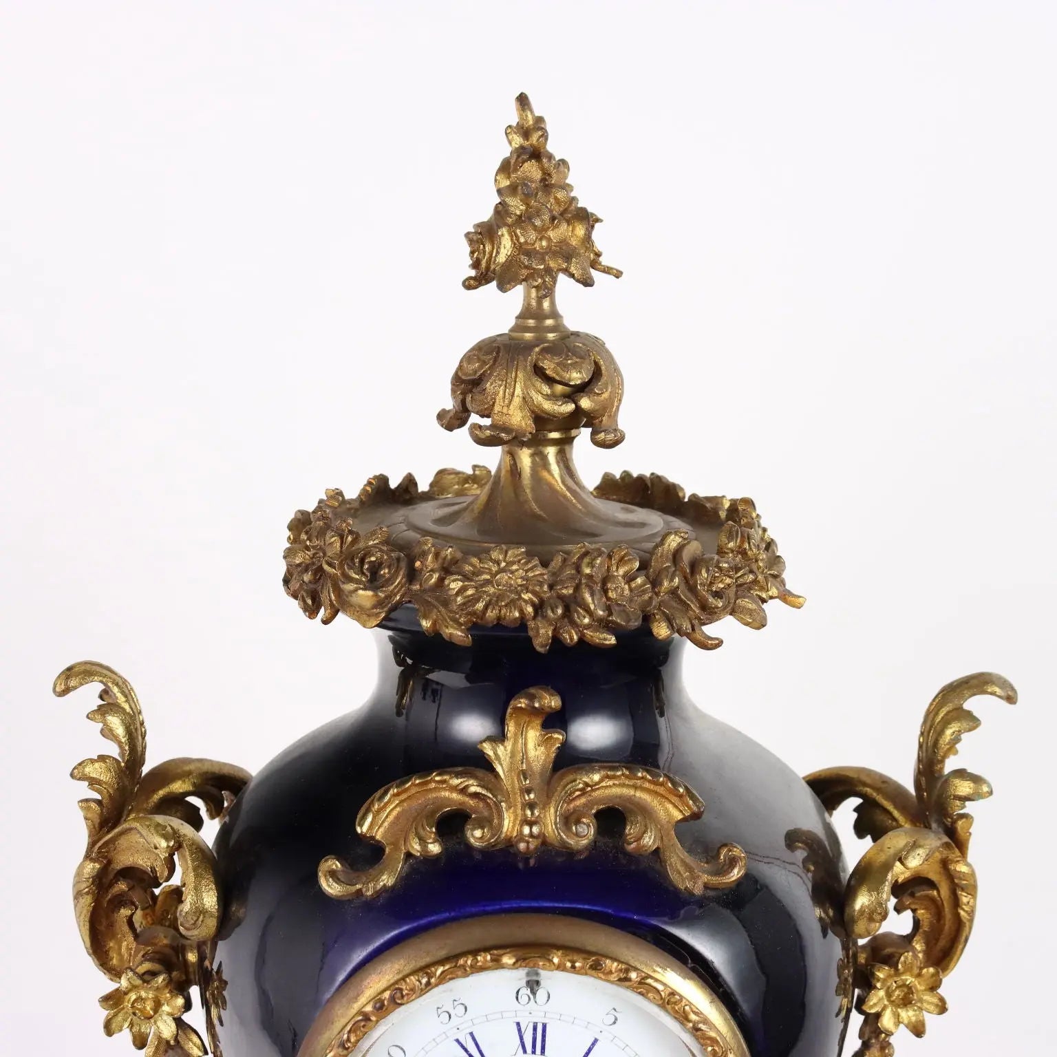 Antique Triptych Clock Bronze Porcelain Decorations XIX Century - France, Late XIX Century | Antiques | Fancy Goods