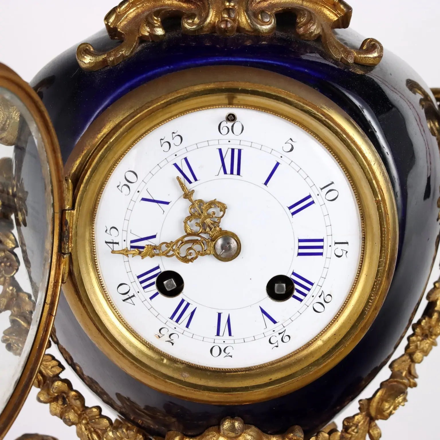 Antique Triptych Clock Bronze Porcelain Decorations XIX Century - France, Late XIX Century | Antiques | Fancy Goods