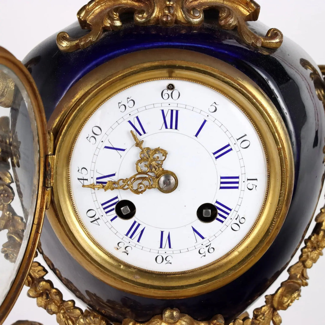 Antique Triptych Clock Bronze Porcelain Decorations XIX Century - France, Late XIX Century | Antiques | Fancy Goods