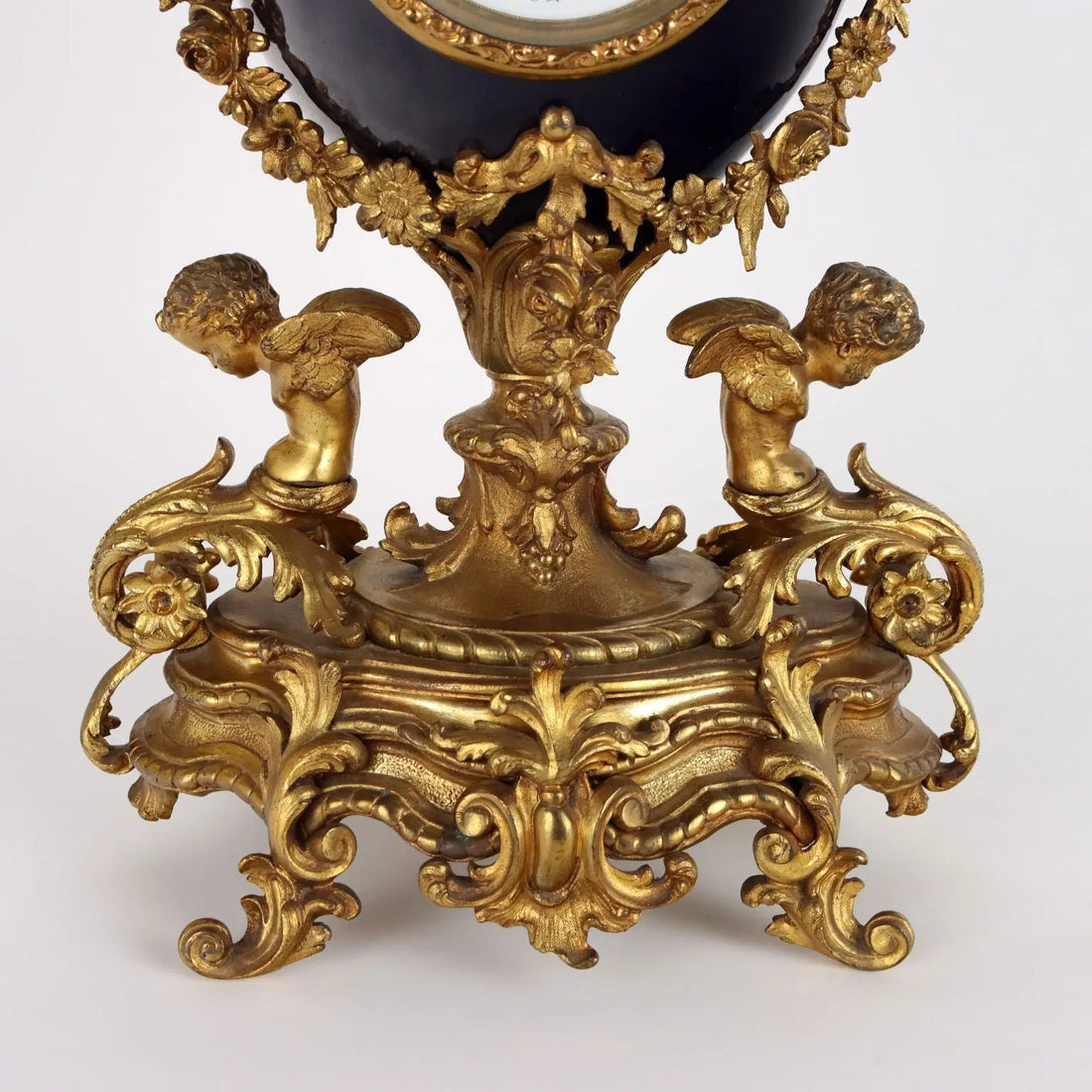 Antique Triptych Clock Bronze Porcelain Decorations XIX Century - France, Late XIX Century | Antiques | Fancy Goods
