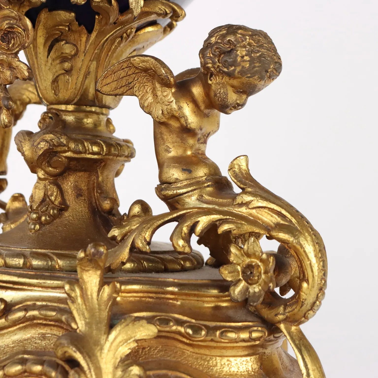 Antique Triptych Clock Bronze Porcelain Decorations XIX Century - France, Late XIX Century | Antiques | Fancy Goods