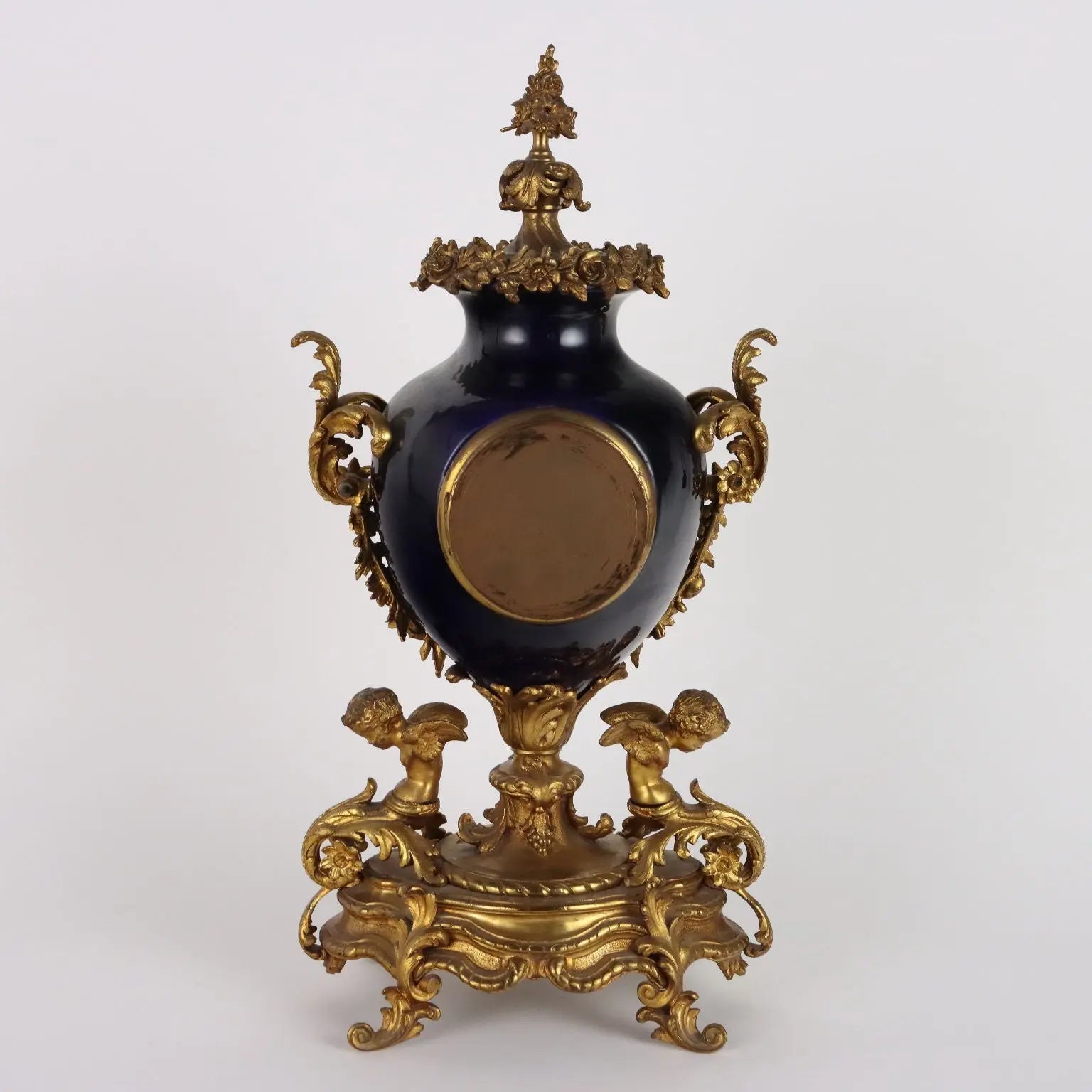 Antique Triptych Clock Bronze Porcelain Decorations XIX Century - France, Late XIX Century | Antiques | Fancy Goods