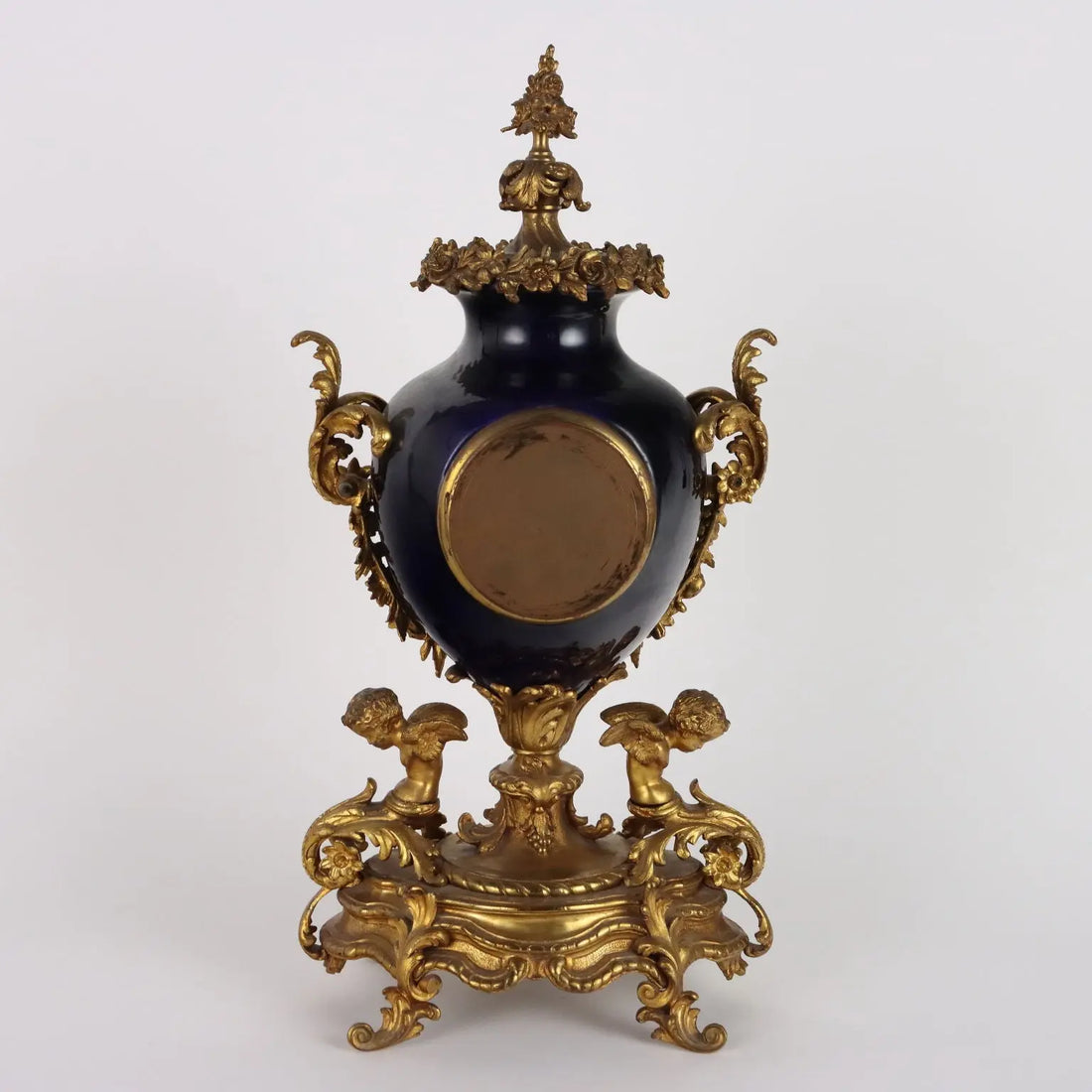 Antique Triptych Clock Bronze Porcelain Decorations XIX Century - France, Late XIX Century | Antiques | Fancy Goods