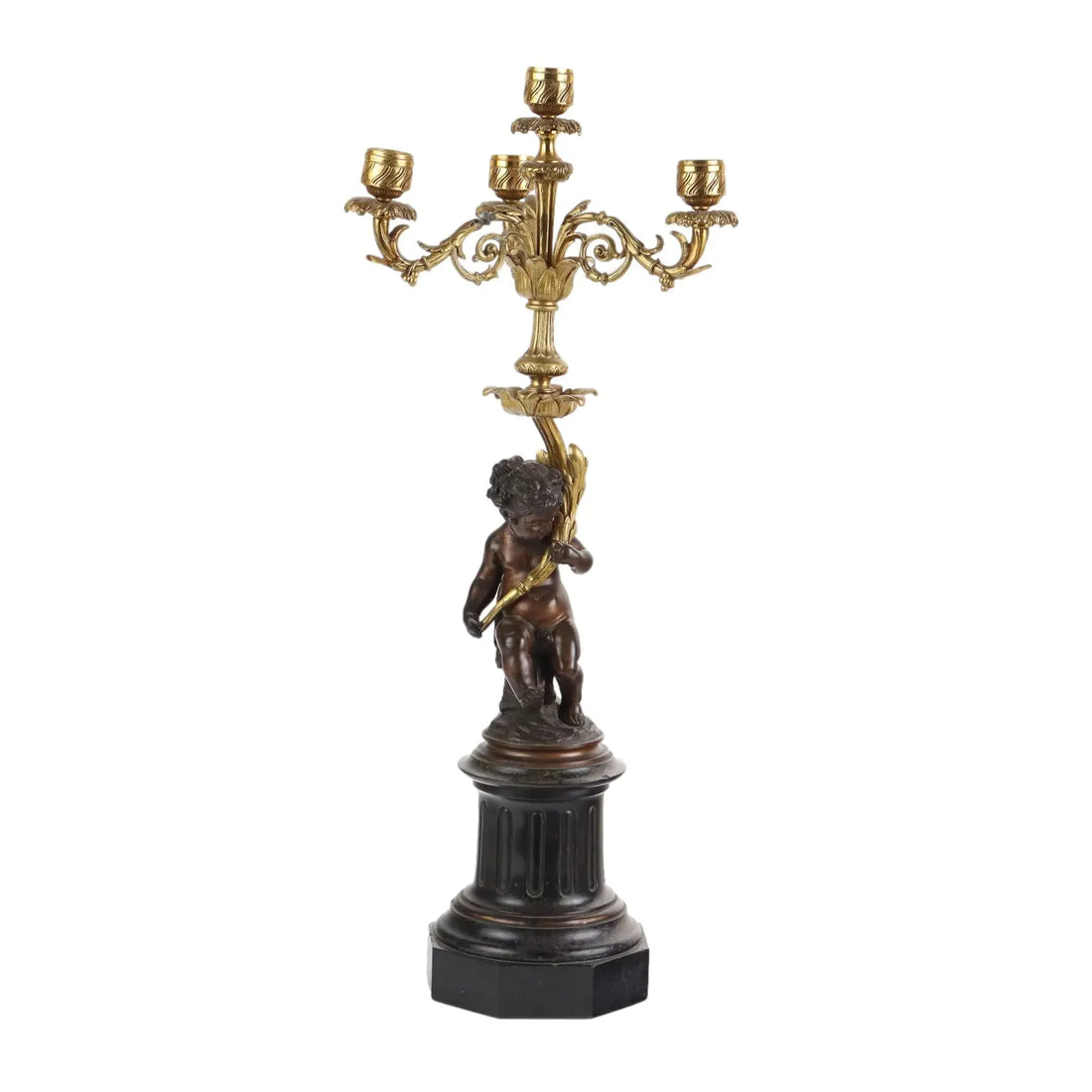 Antique Candelabra Bronze Black Marble Europe XIX Century - Europe, Late XIX Century | Antiques | Fancy Goods