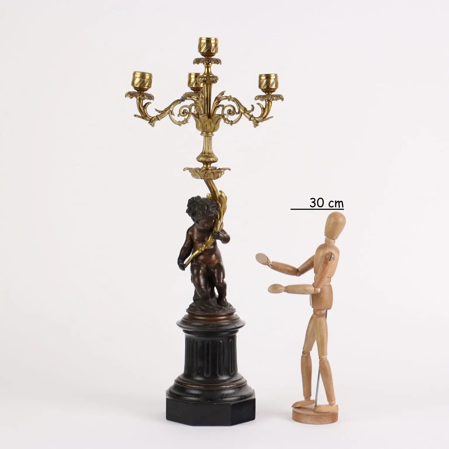 Antique Candelabra Bronze Black Marble Europe XIX Century - Europe, Late XIX Century | Antiques | Fancy Goods