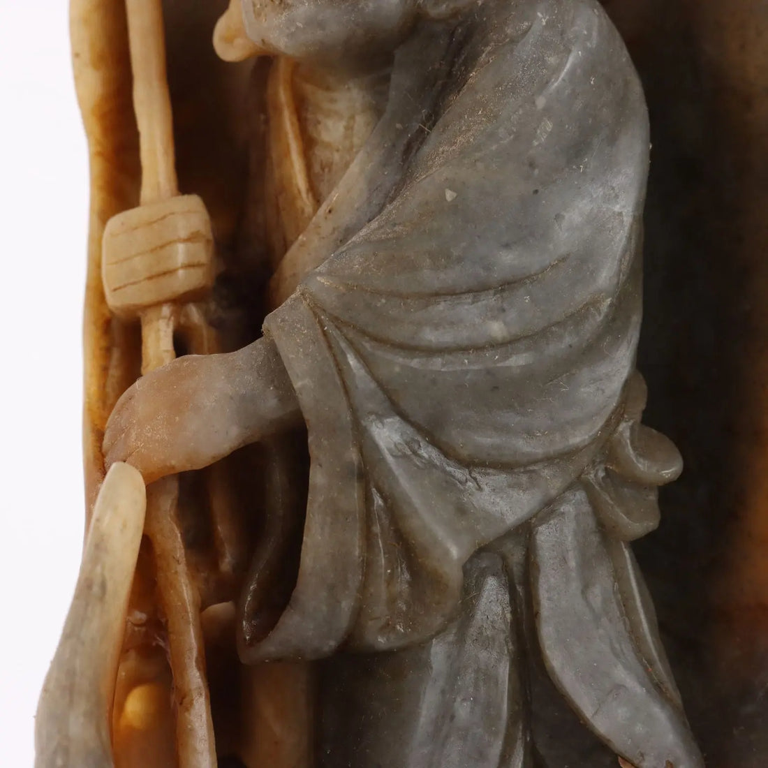 Antique Sculpture Lohan Soapstone Rock China XX Century - China, XX Century | Antiques | Fancy Goods
