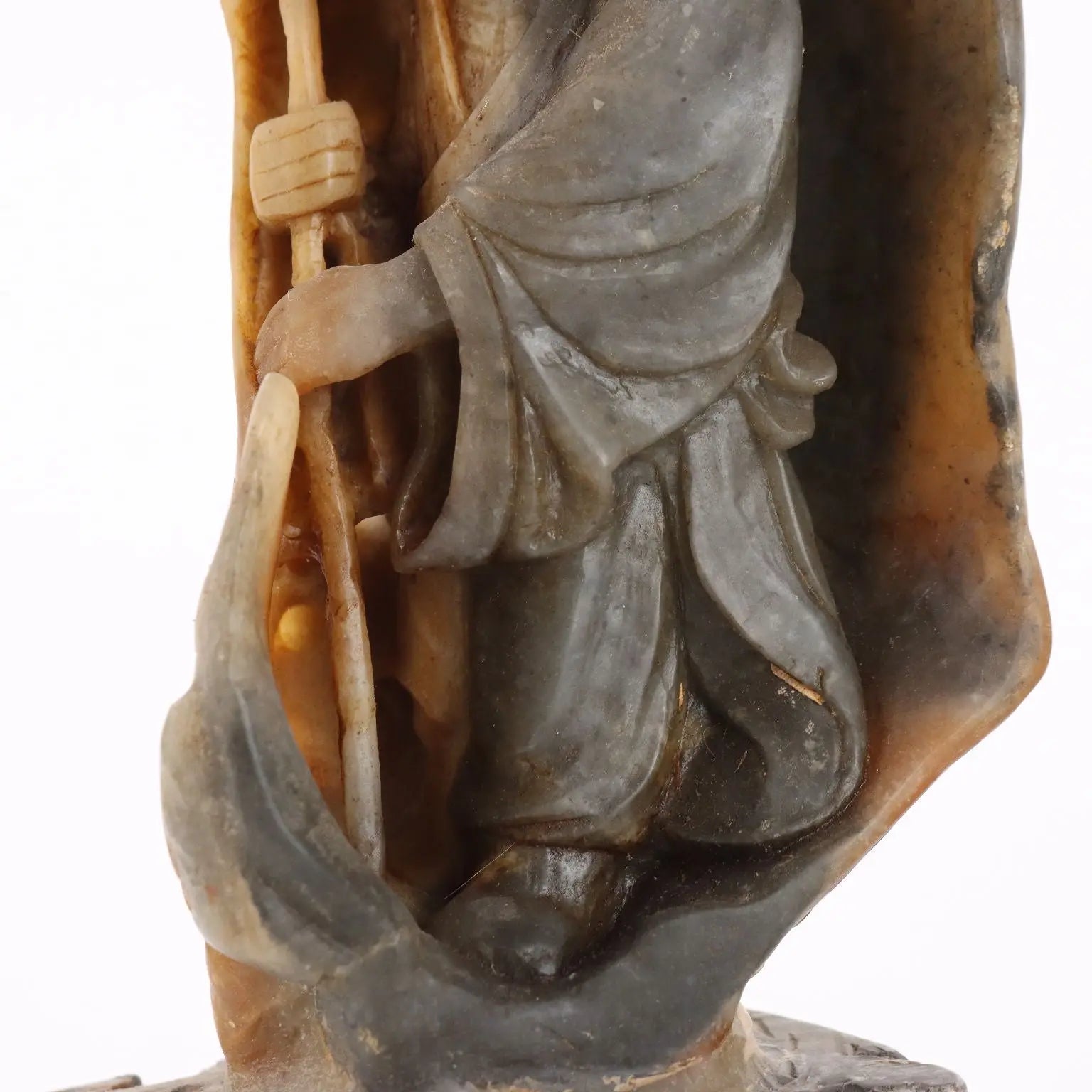 Antique Sculpture Lohan Soapstone Rock China XX Century - China, XX Century | Antiques | Fancy Goods