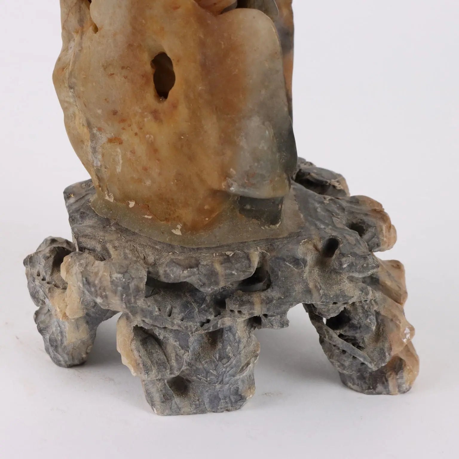 Antique Sculpture Lohan Soapstone Rock China XX Century - China, XX Century | Antiques | Fancy Goods