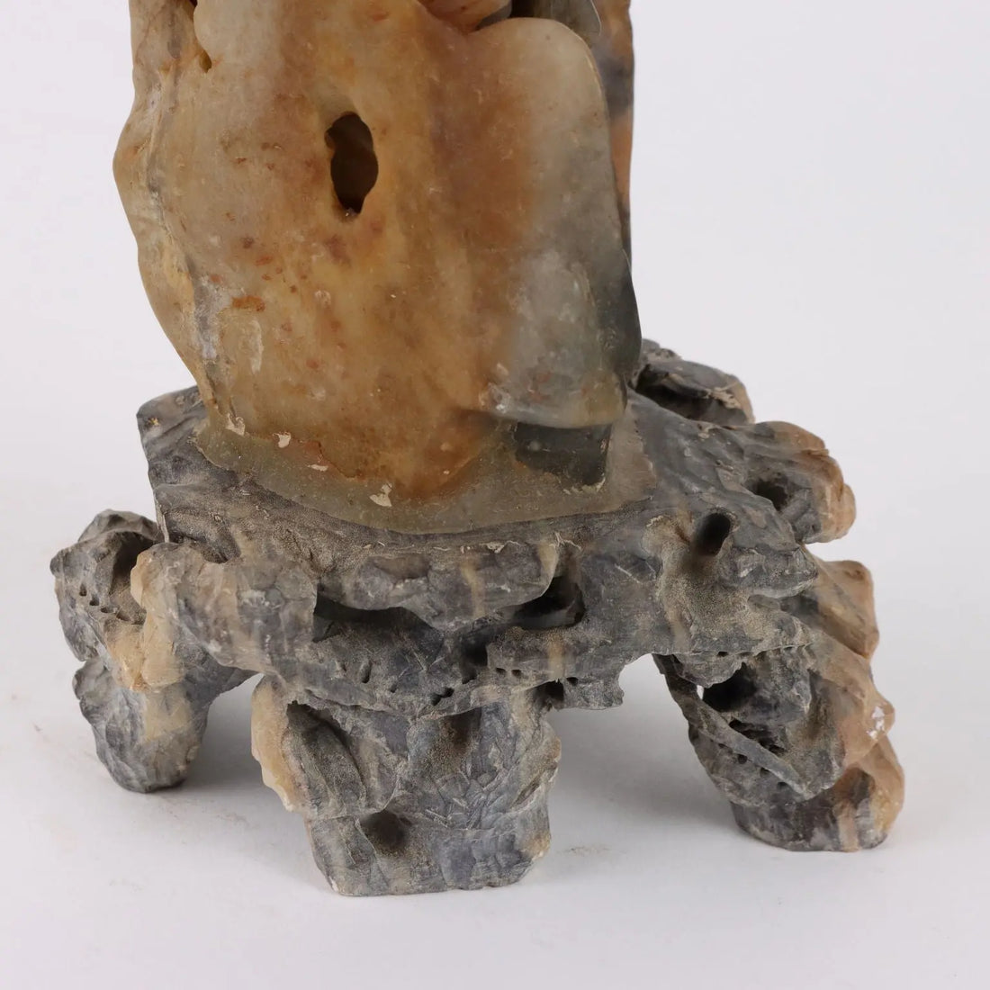 Antique Sculpture Lohan Soapstone Rock China XX Century - China, XX Century | Antiques | Fancy Goods