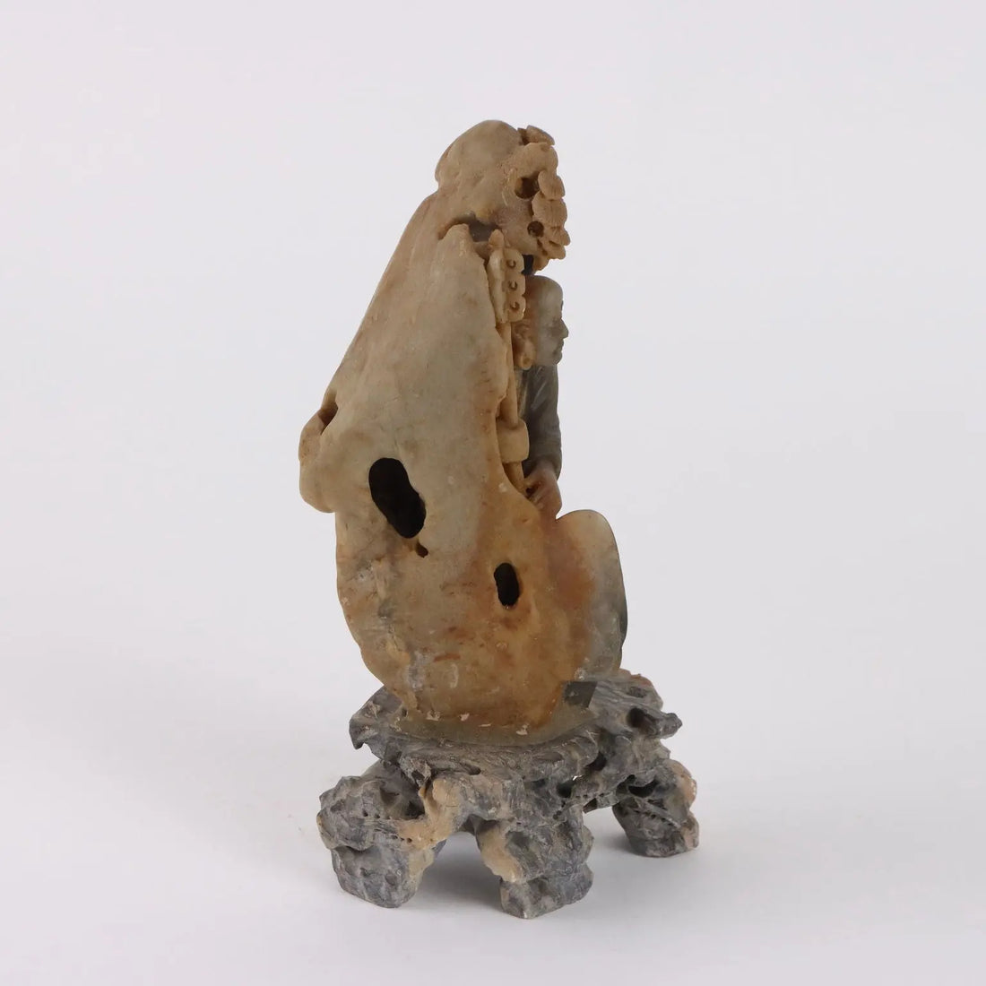 Antique Sculpture Lohan Soapstone Rock China XX Century - China, XX Century | Antiques | Fancy Goods