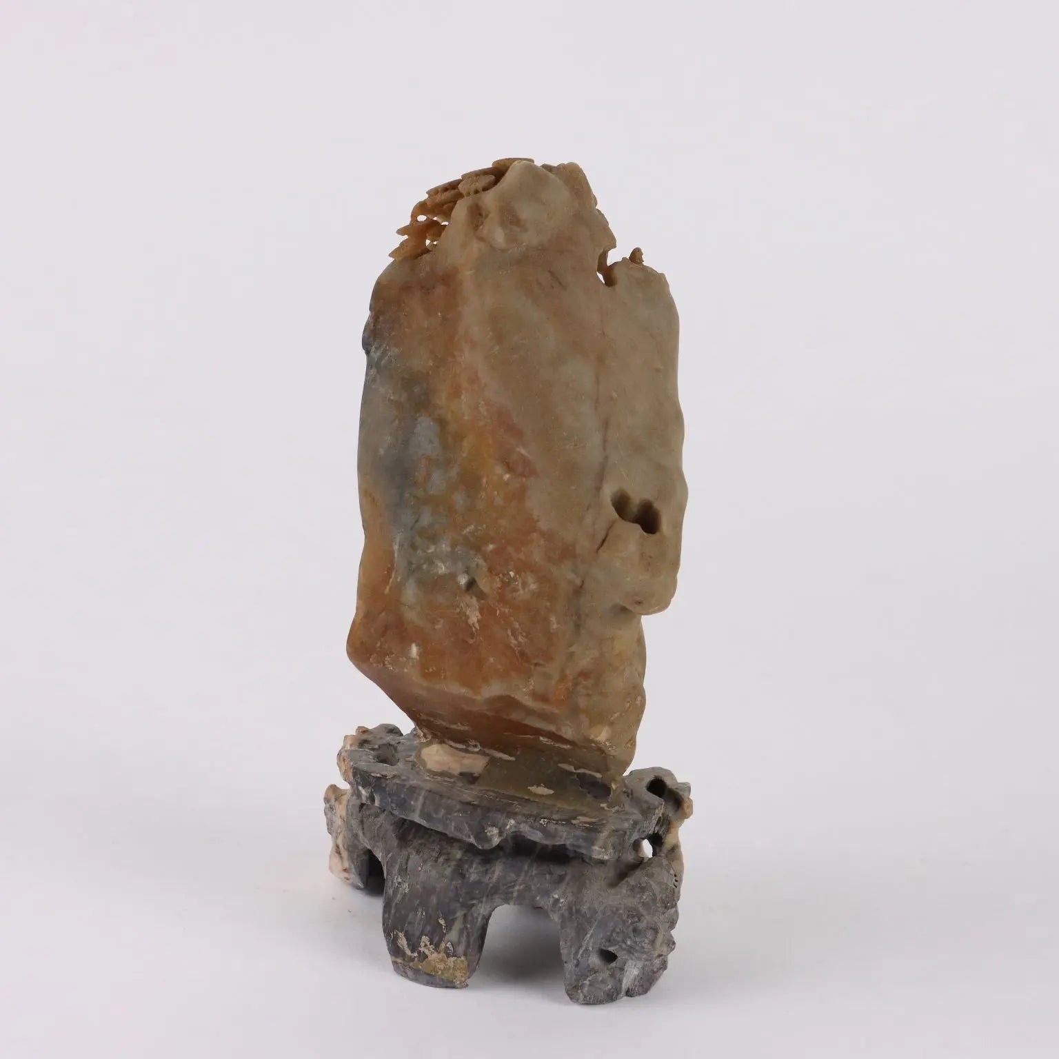 Antique Sculpture Lohan Soapstone Rock China XX Century - China, XX Century | Antiques | Fancy Goods