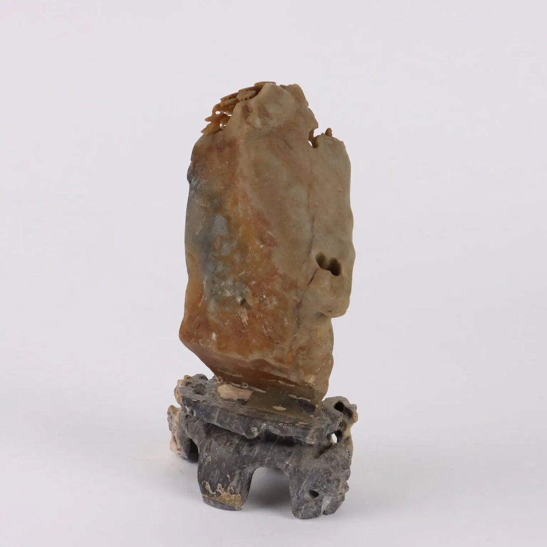 Antique Sculpture Lohan Soapstone Rock China XX Century - China, XX Century | Antiques | Fancy Goods