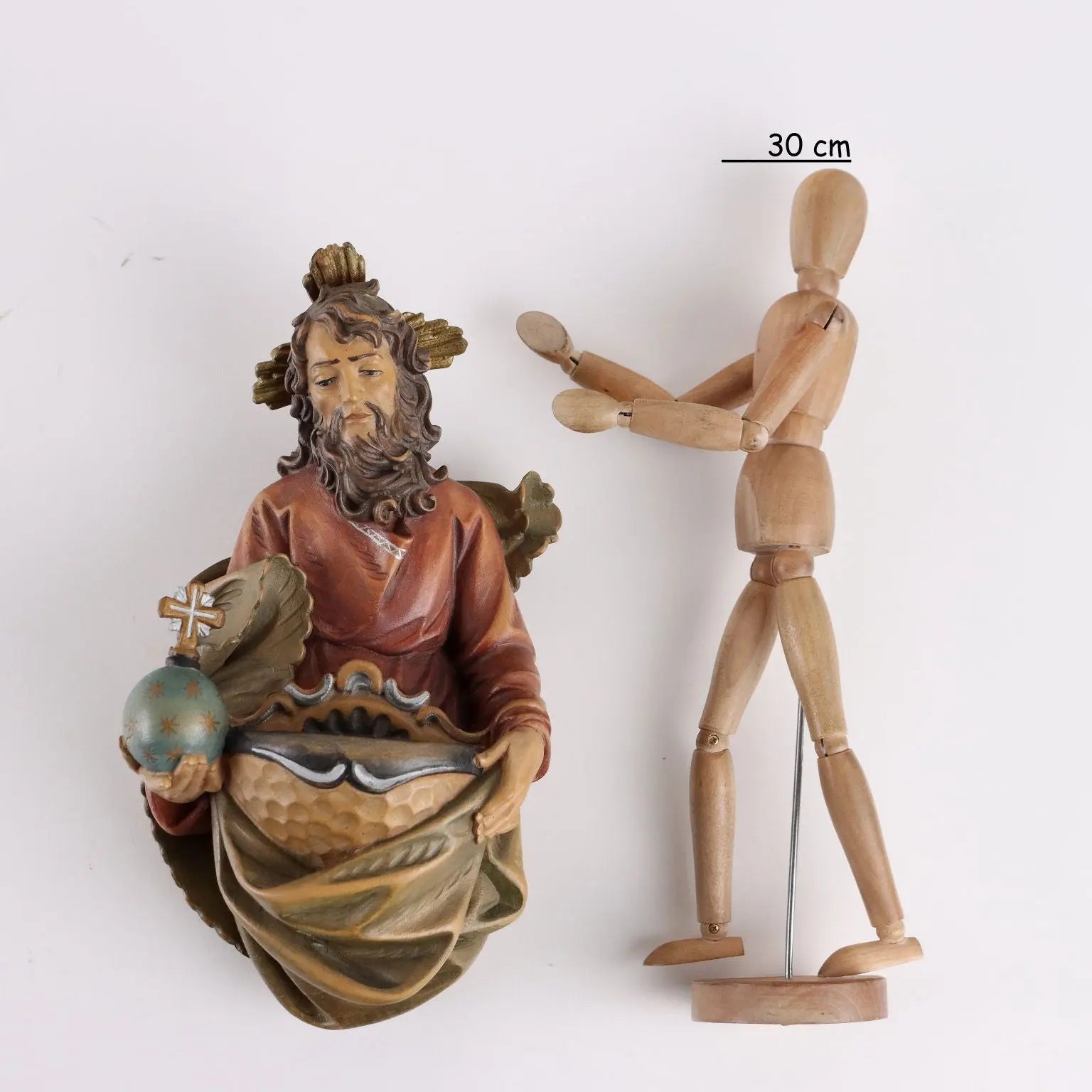 Antique Holy Water Stoup Religious Subject Italy XX Century - Italy, XX-XXI Century | Antiques | Fancy Goods