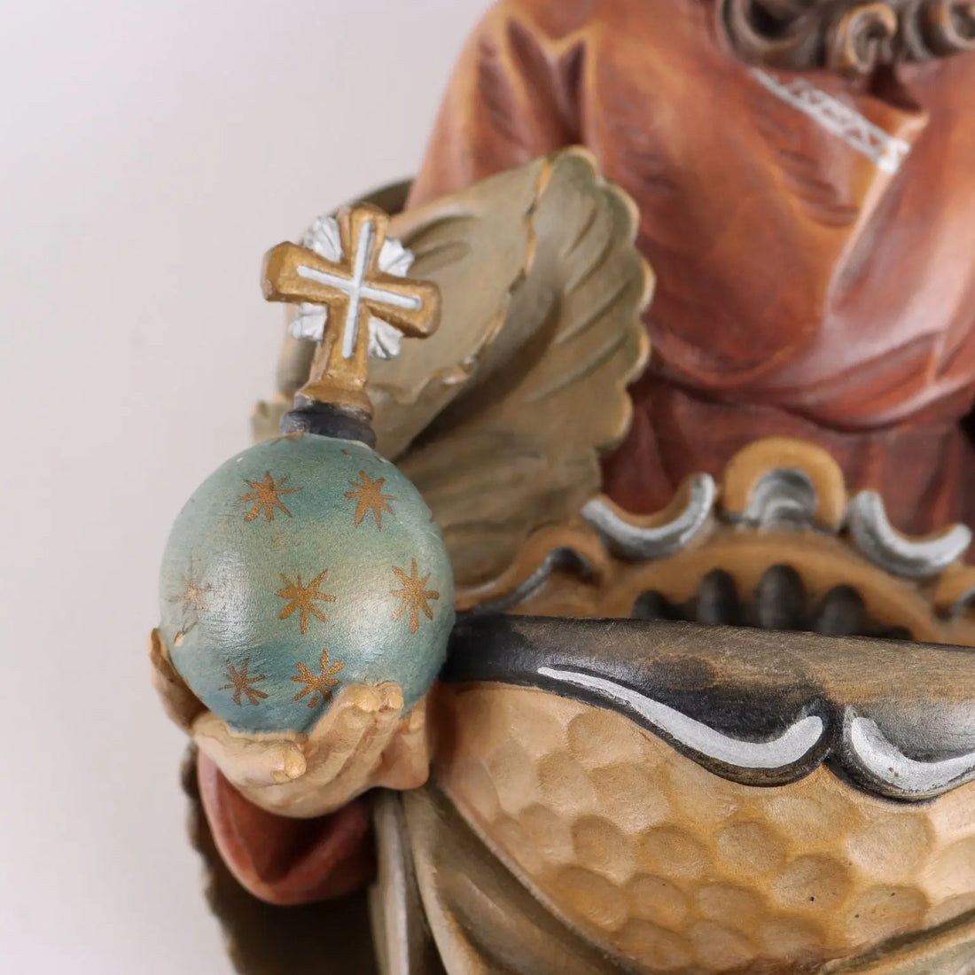 Antique Holy Water Stoup Religious Subject Italy XX Century - Italy, XX-XXI Century | Antiques | Fancy Goods