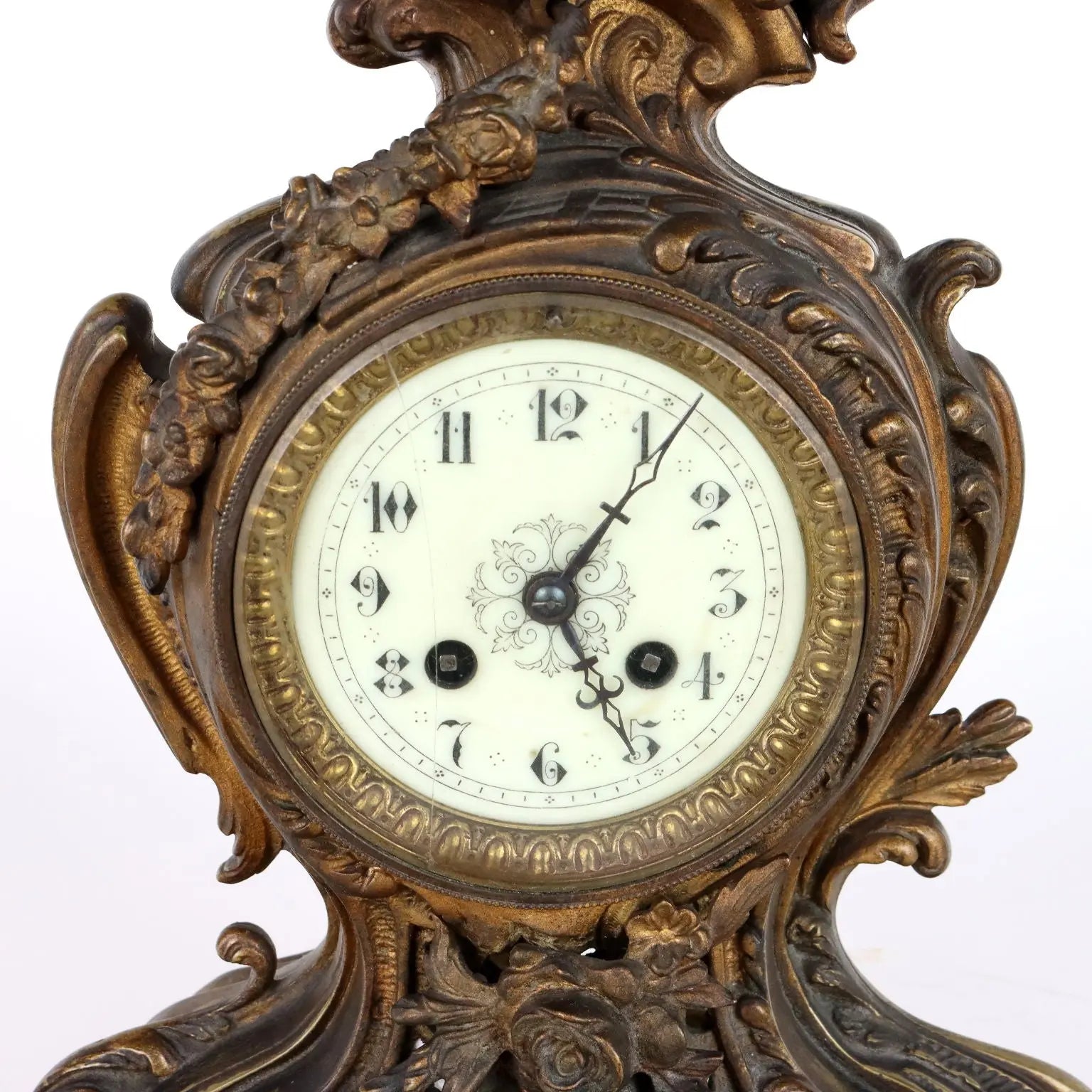 Antique Triptych Clock Gilded Bronze France Late XIX Century - France, Late XIX Century | Antiques | Fancy Goods