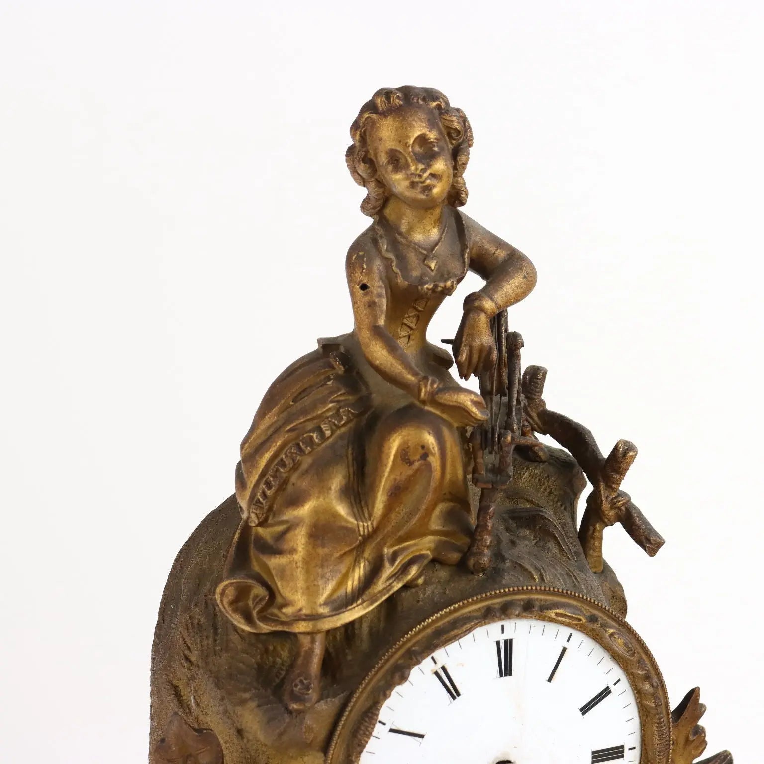 Antique Mantel Clock Gilded Bronze France Mid XIX Century - France, Mid XIX Century | Antiques | Fancy Goods