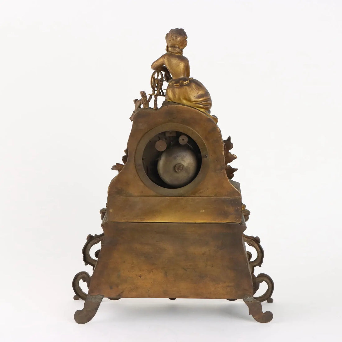 Antique Mantel Clock Gilded Bronze France Mid XIX Century - France, Mid XIX Century | Antiques | Fancy Goods