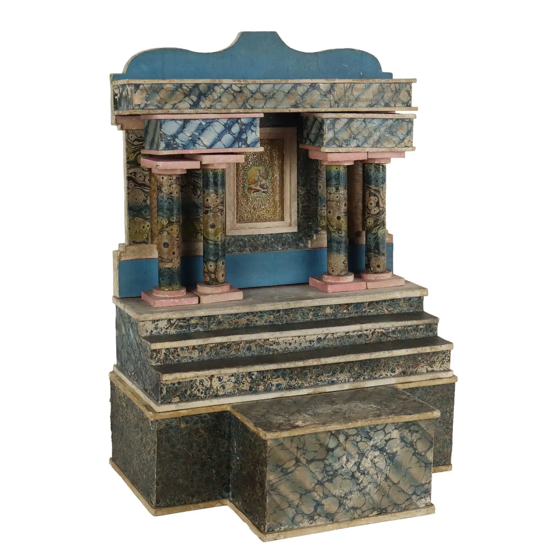 Antique Wooden Altar Paper Italy XIX Century - Italy, Late XIX Century | Antiques | Fancy Goods