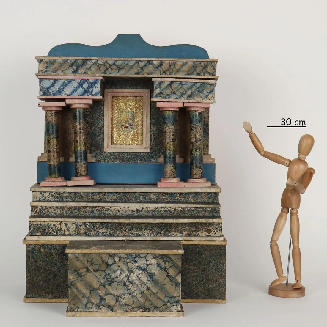 Antique Wooden Altar Paper Italy XIX Century - Italy, Late XIX Century | Antiques | Fancy Goods