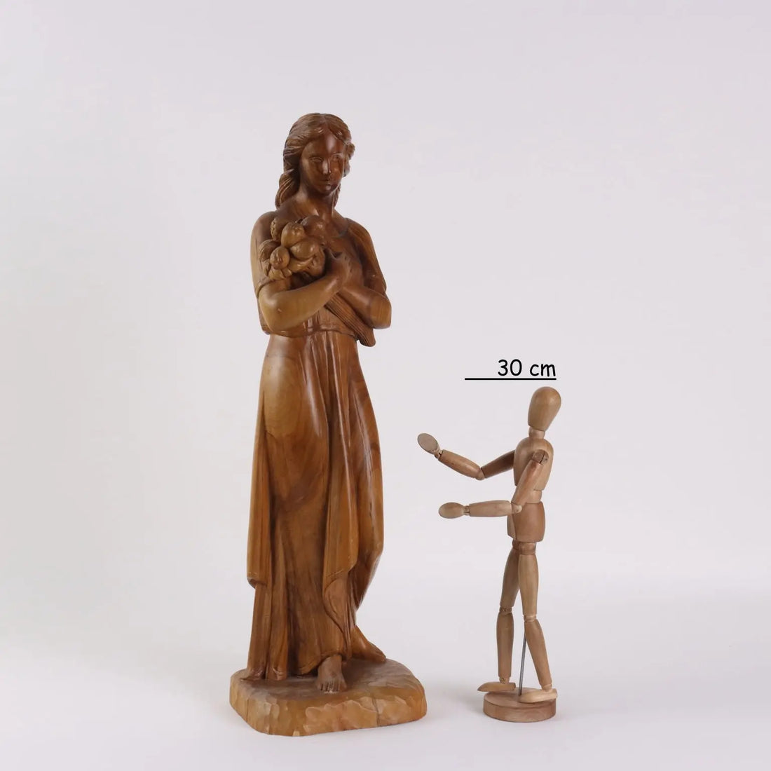 Antique Sculpture Olive Wood Italy XX Century - Italy XX Century | Antiques | Fancy Goods