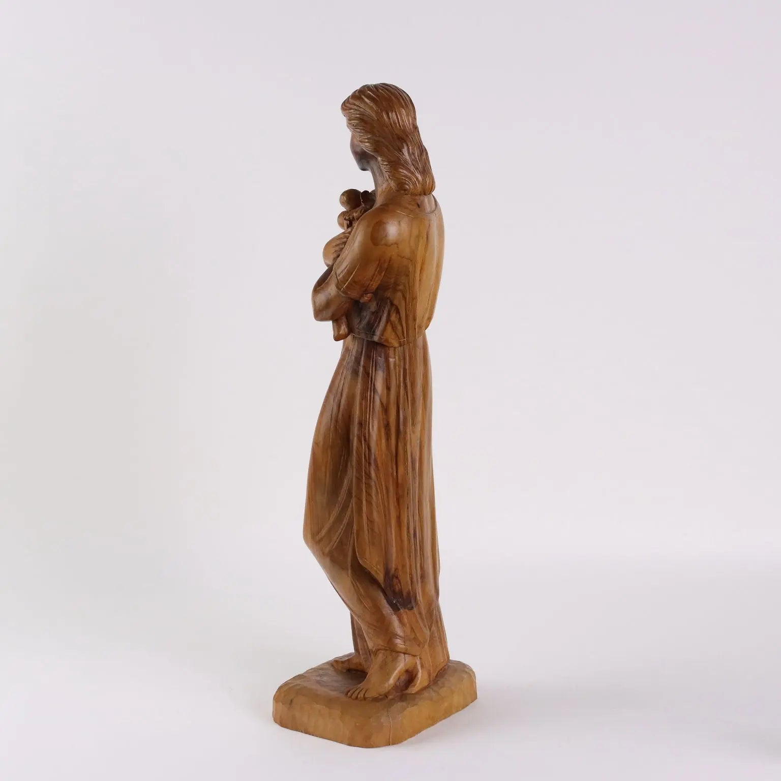 Antique Sculpture Olive Wood Italy XX Century - Italy XX Century | Antiques | Fancy Goods