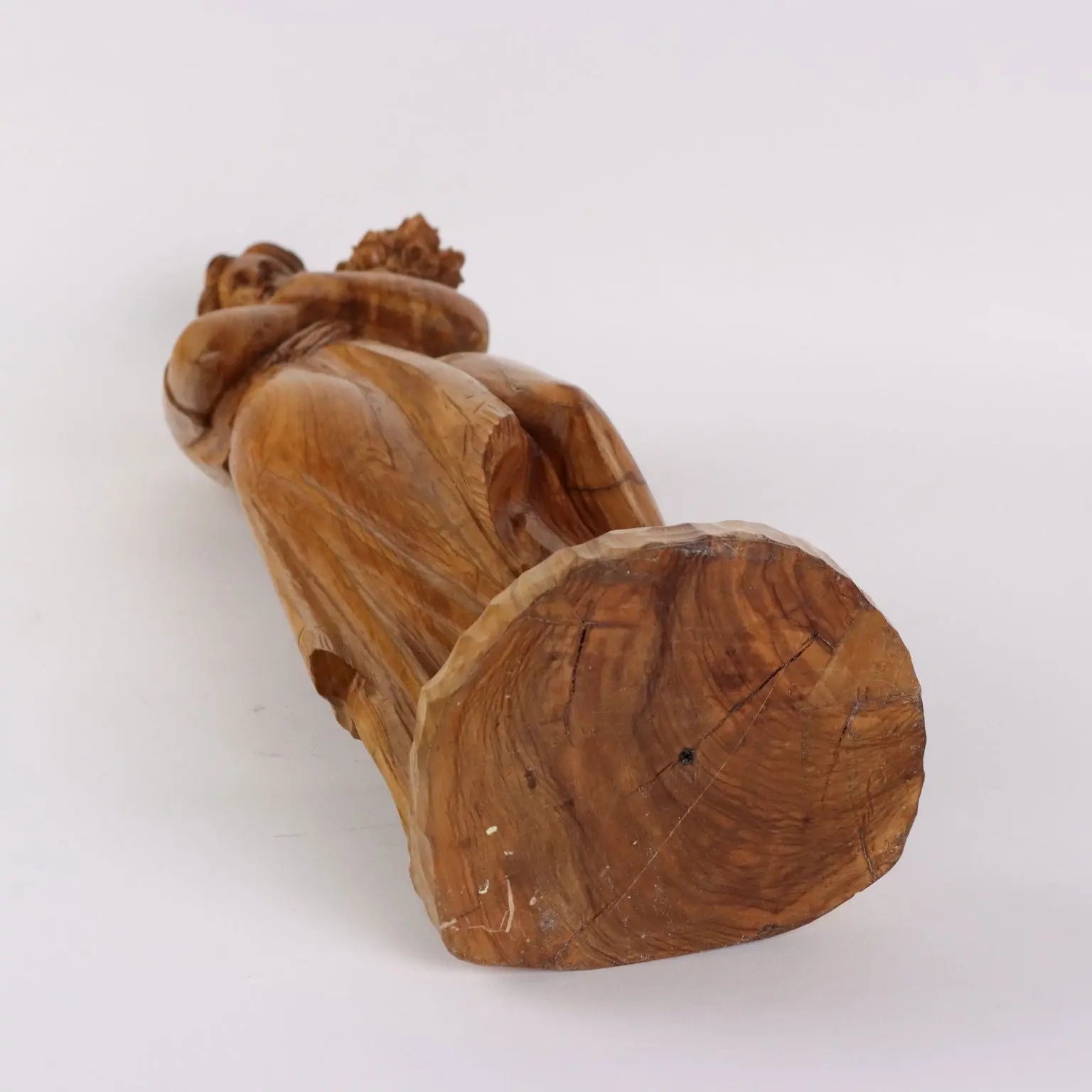 Antique Sculpture Olive Wood Italy XX Century - Italy, XX Century | Antiques | Fancy Goods