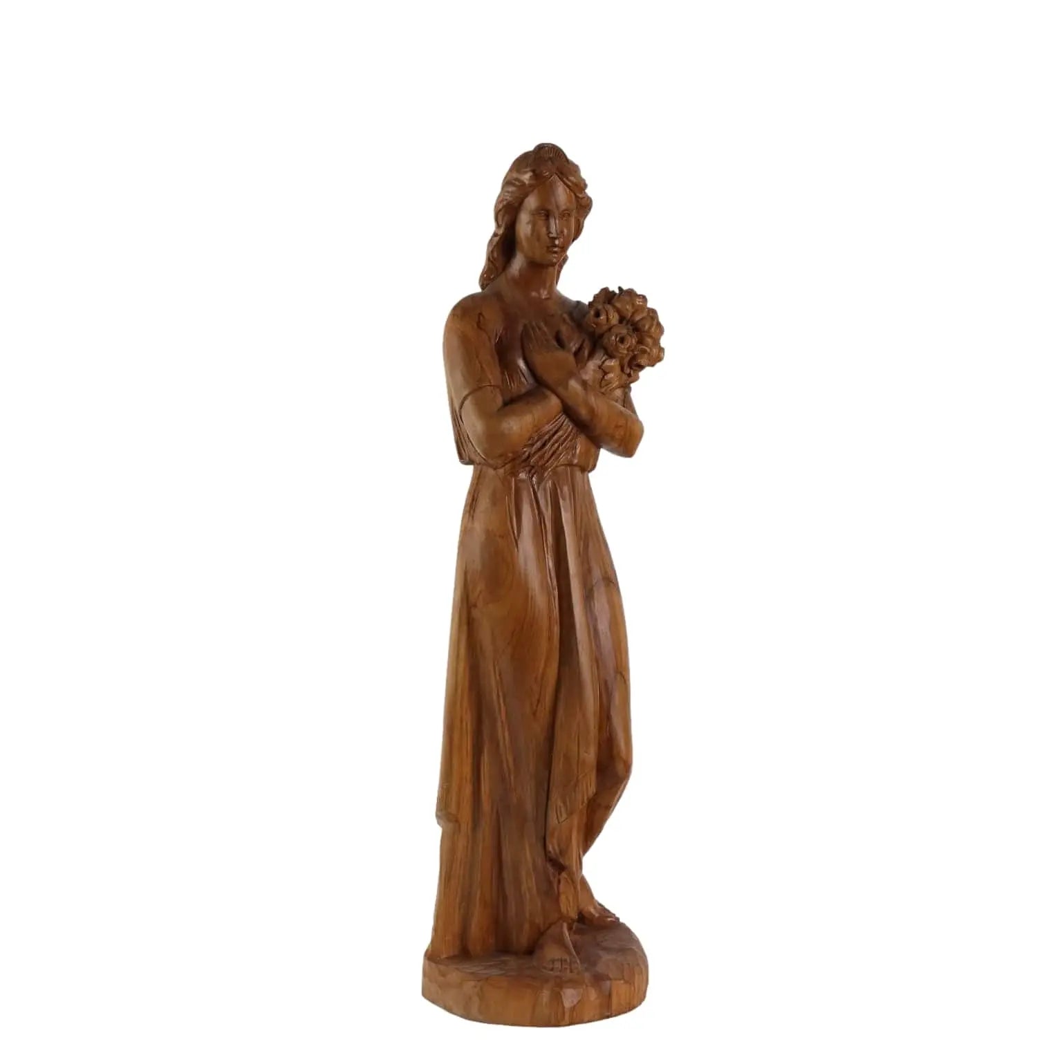 Antique Sculpture Olive Wood Italy XX Century - Italy, XX Century | Antiques | Fancy Goods