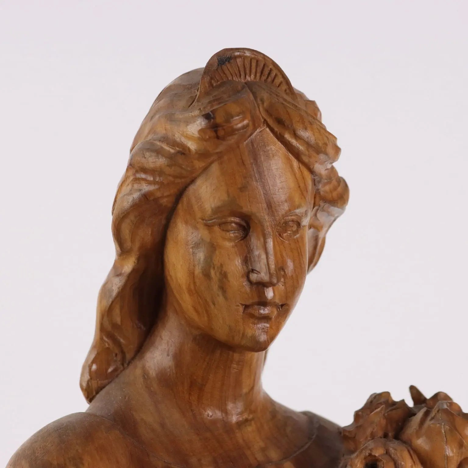 Antique Sculpture Olive Wood Italy XX Century - Italy, XX Century | Antiques | Fancy Goods