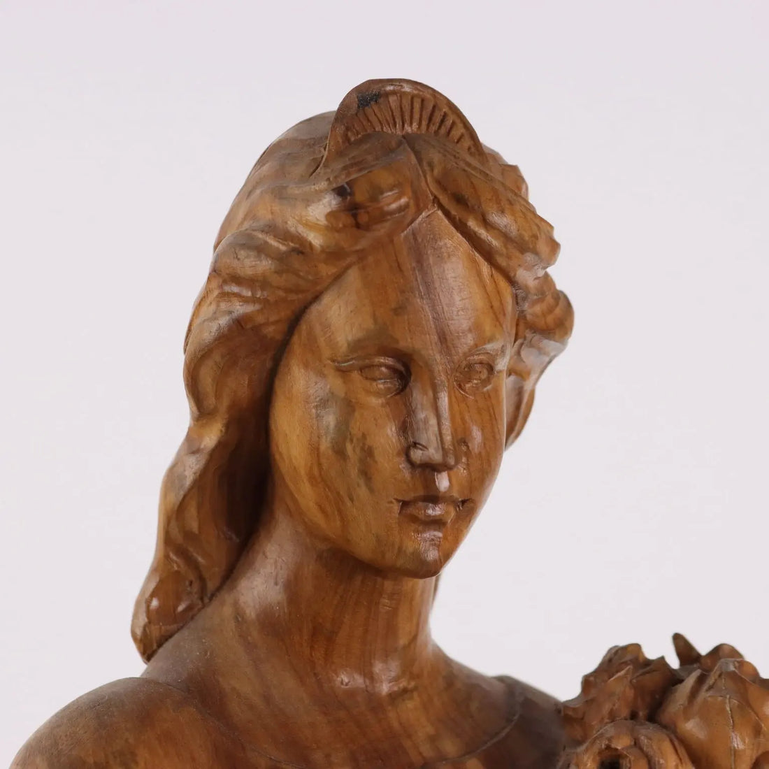 Antique Sculpture Olive Wood Italy XX Century - Italy, XX Century | Antiques | Fancy Goods