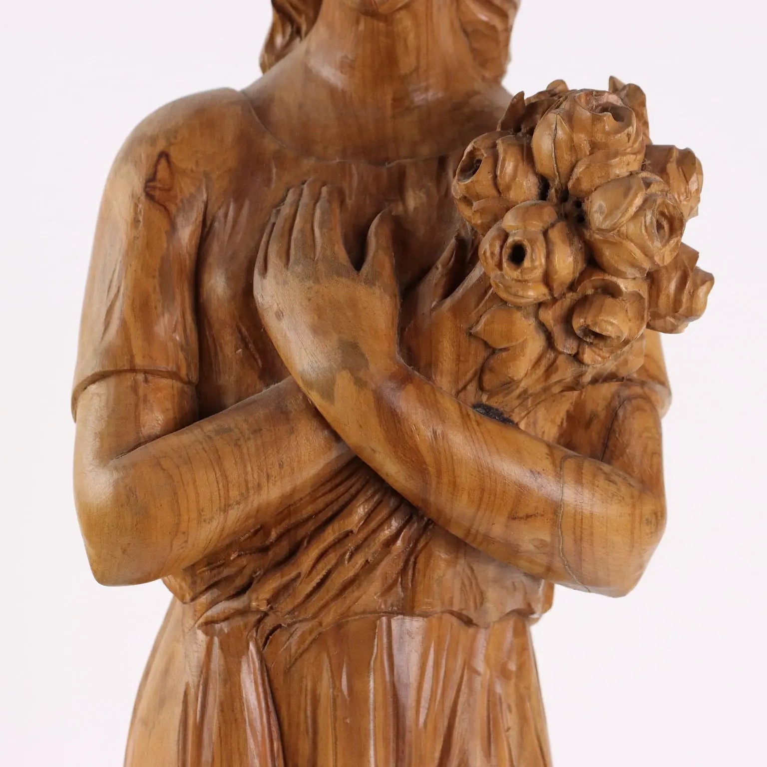 Antique Sculpture Olive Wood Italy XX Century - Italy, XX Century | Antiques | Fancy Goods