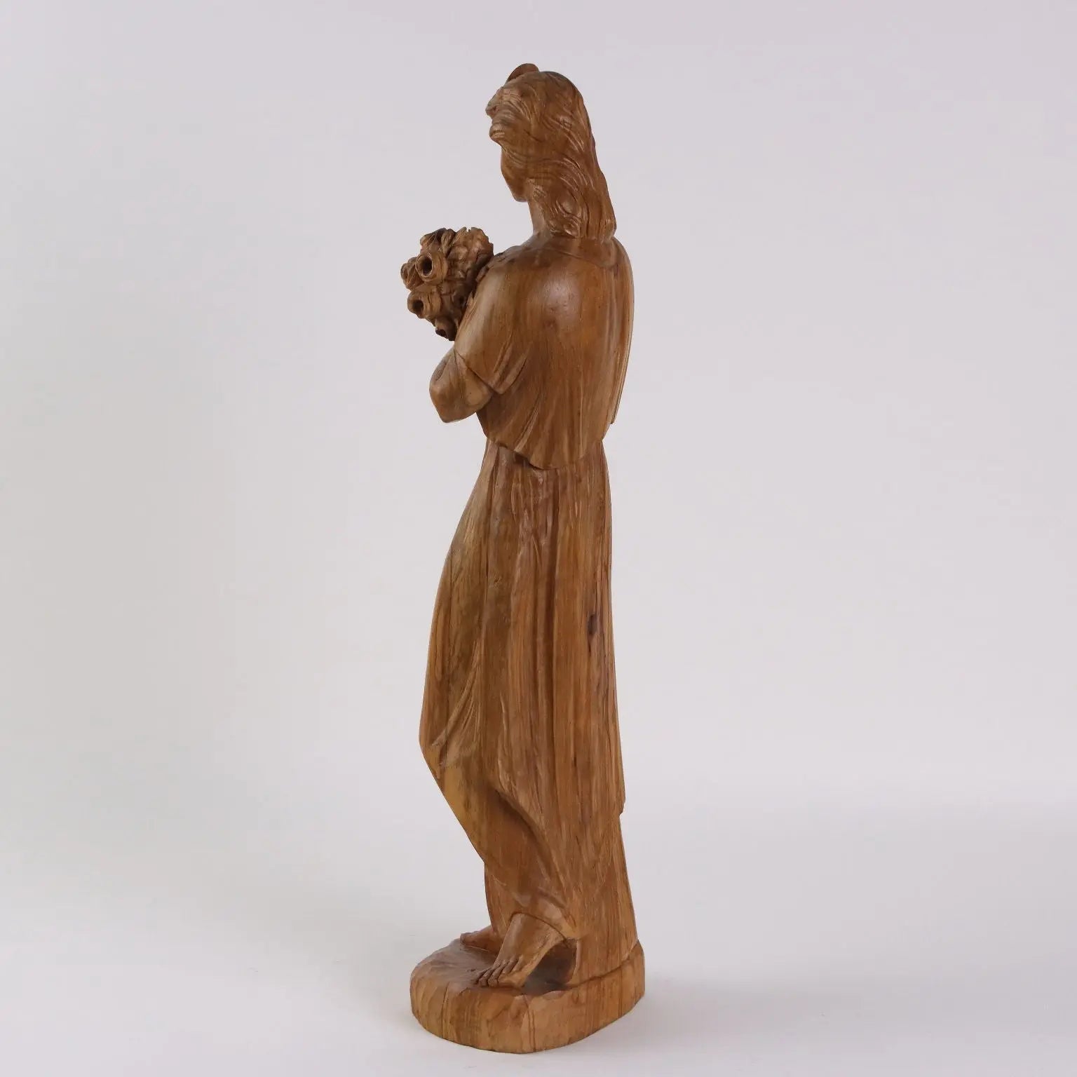 Antique Sculpture Olive Wood Italy XX Century - Italy, XX Century | Antiques | Fancy Goods