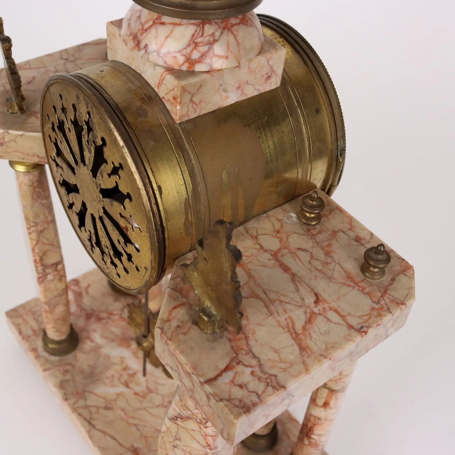 Antique Chimney Tryptique Bronze Marble France XX Century - France, Early XX Century | Antiques | Fancy Goods