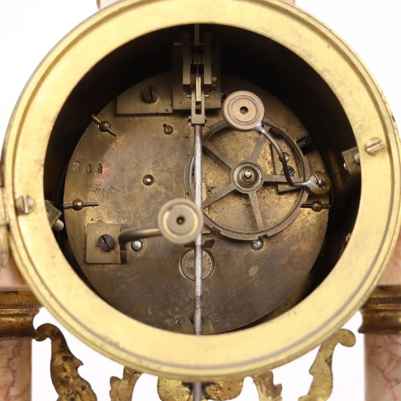 Antique Chimney Tryptique Bronze Marble France XX Century - France, Early XX Century | Antiques | Fancy Goods
