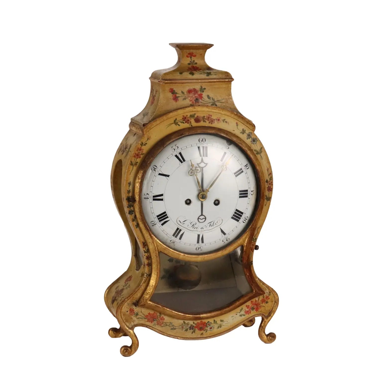 Antique Pendulum Clock Wood Decorations France XVIII Century - France, Late XVIII Century | Antiques | Fancy Goods