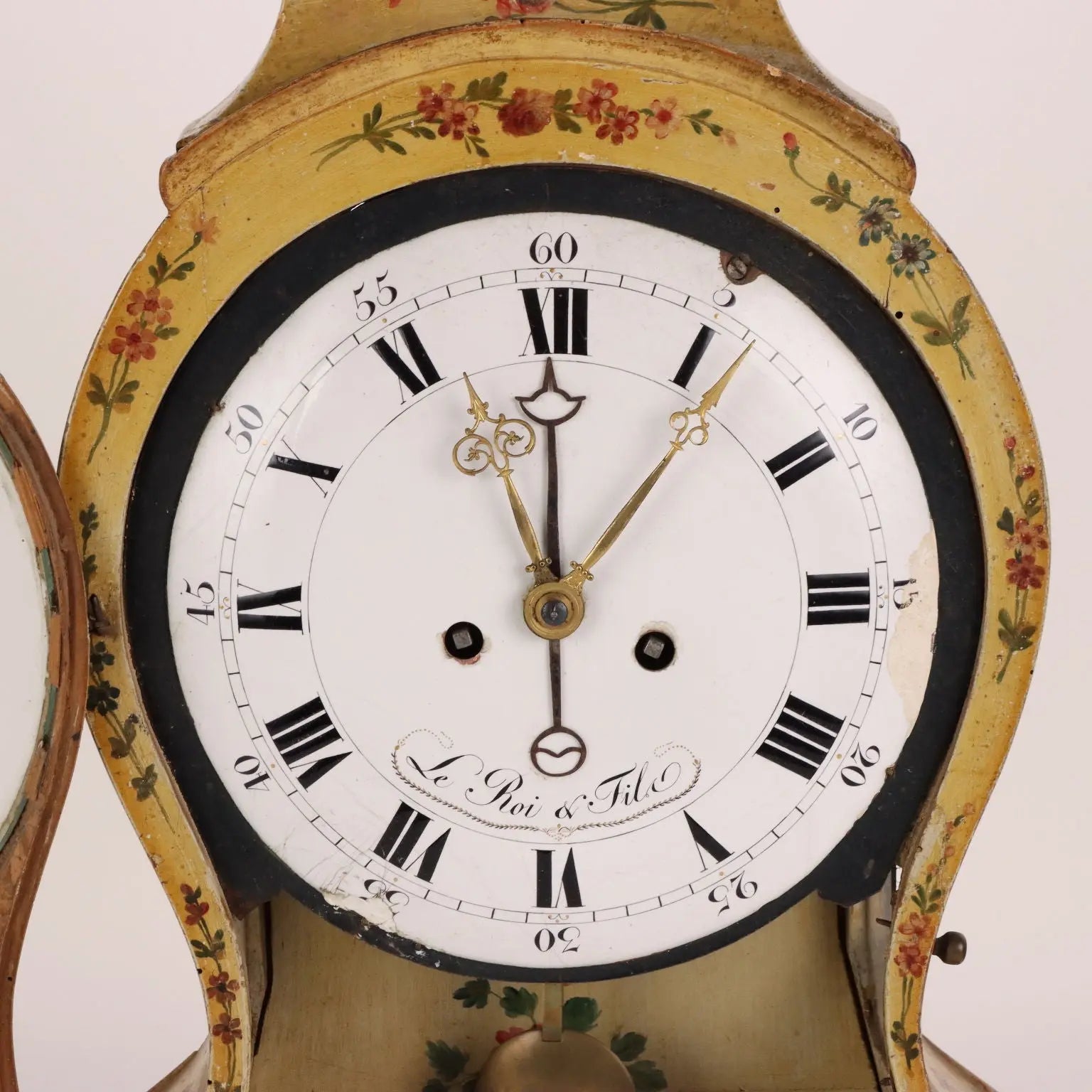 Antique Pendulum Clock Wood Decorations France XVIII Century - France, Late XVIII Century | Antiques | Fancy Goods