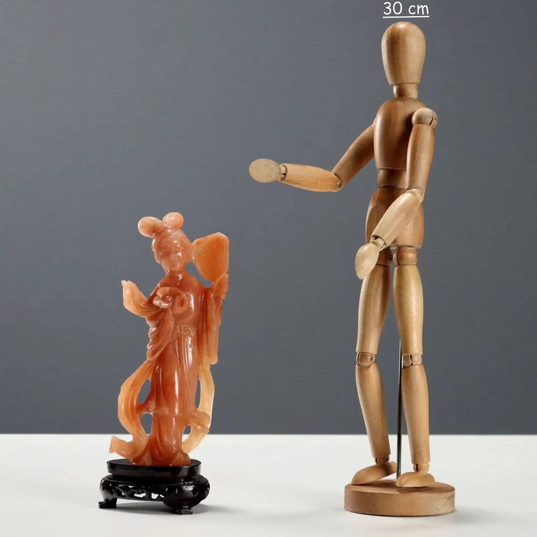 Modern Sculpture Geisha Hard Stones with Box China 1970s - China, 1970s | Antiques | Fancy Goods