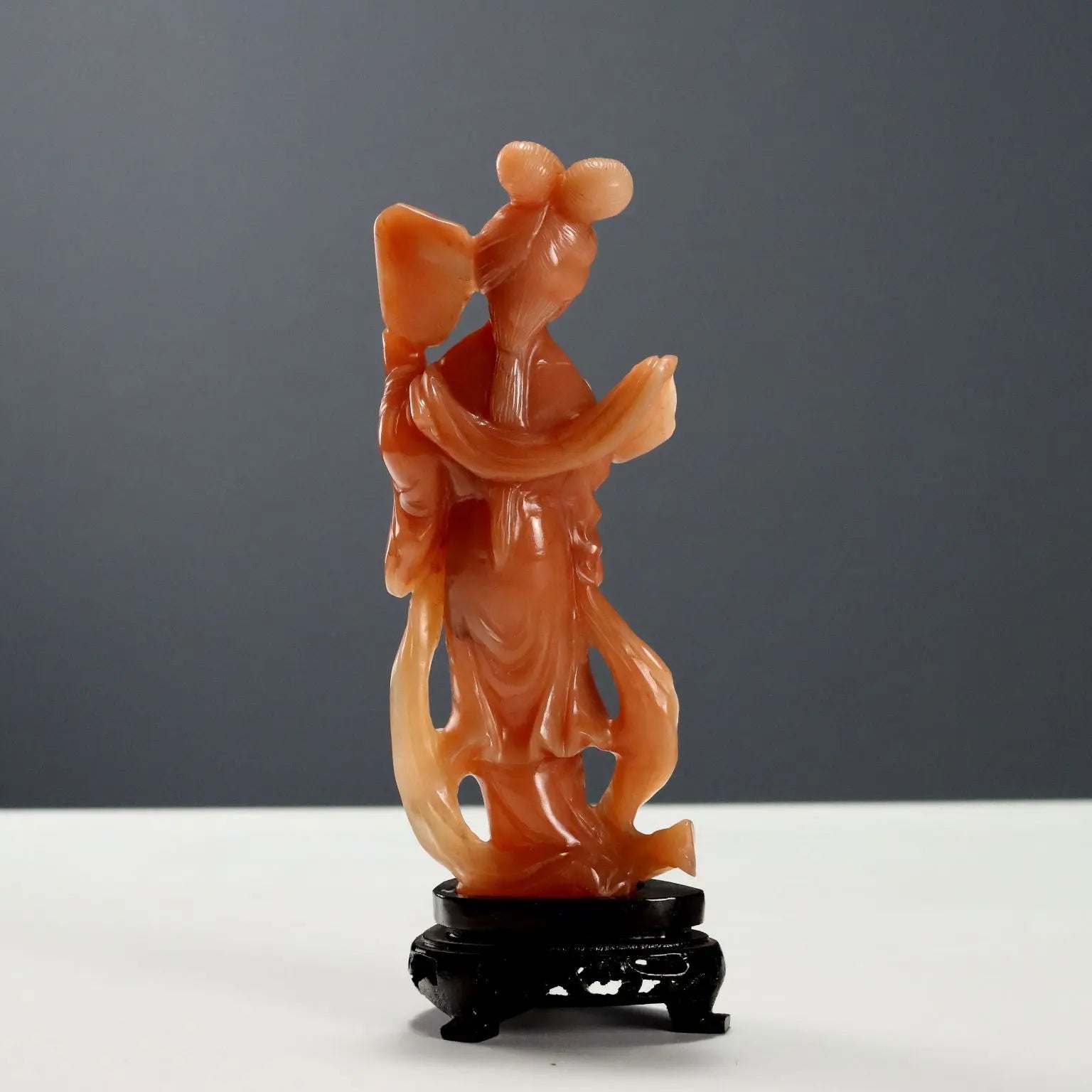 Modern Sculpture Geisha Hard Stones with Box China 1970s - China, 1970s | Antiques | Fancy Goods