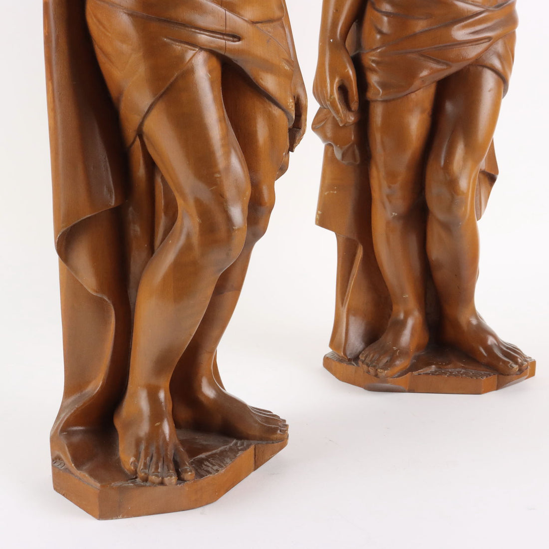 Antique Sculptures Walnut Male Figures Italy XX Century - Italy, 1970s | Antiques  Fancy Goods