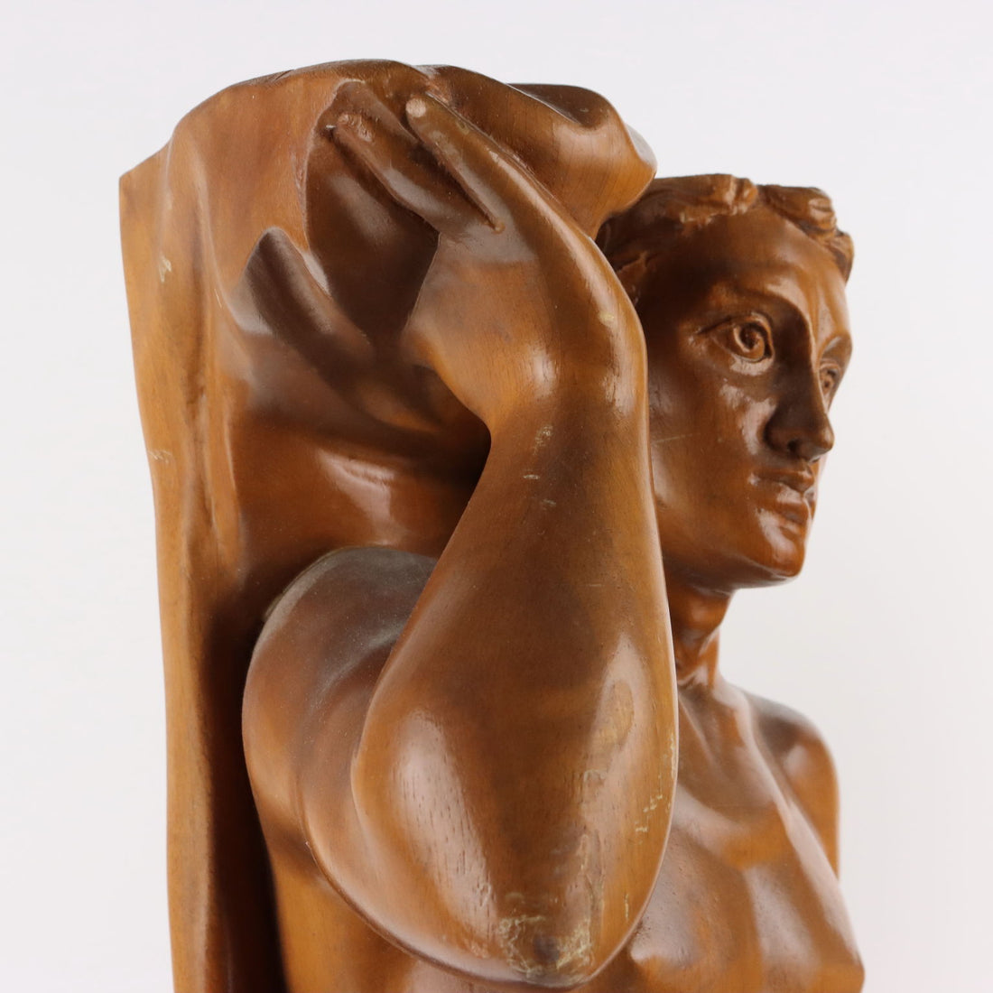 Antique Sculptures Walnut Male Figures Italy XX Century - Italy, 1970s | Antiques  Fancy Goods