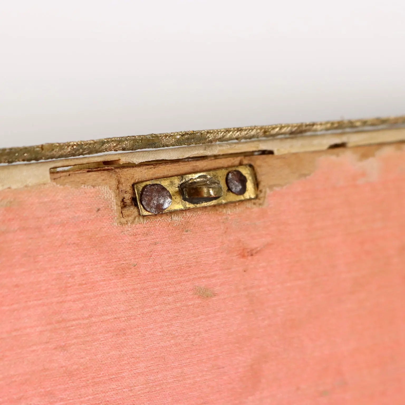 Antique Casket Wood Fabric Beads Europe XIX Century - Europe, Late XIX Century | Antiques | Fancy Goods
