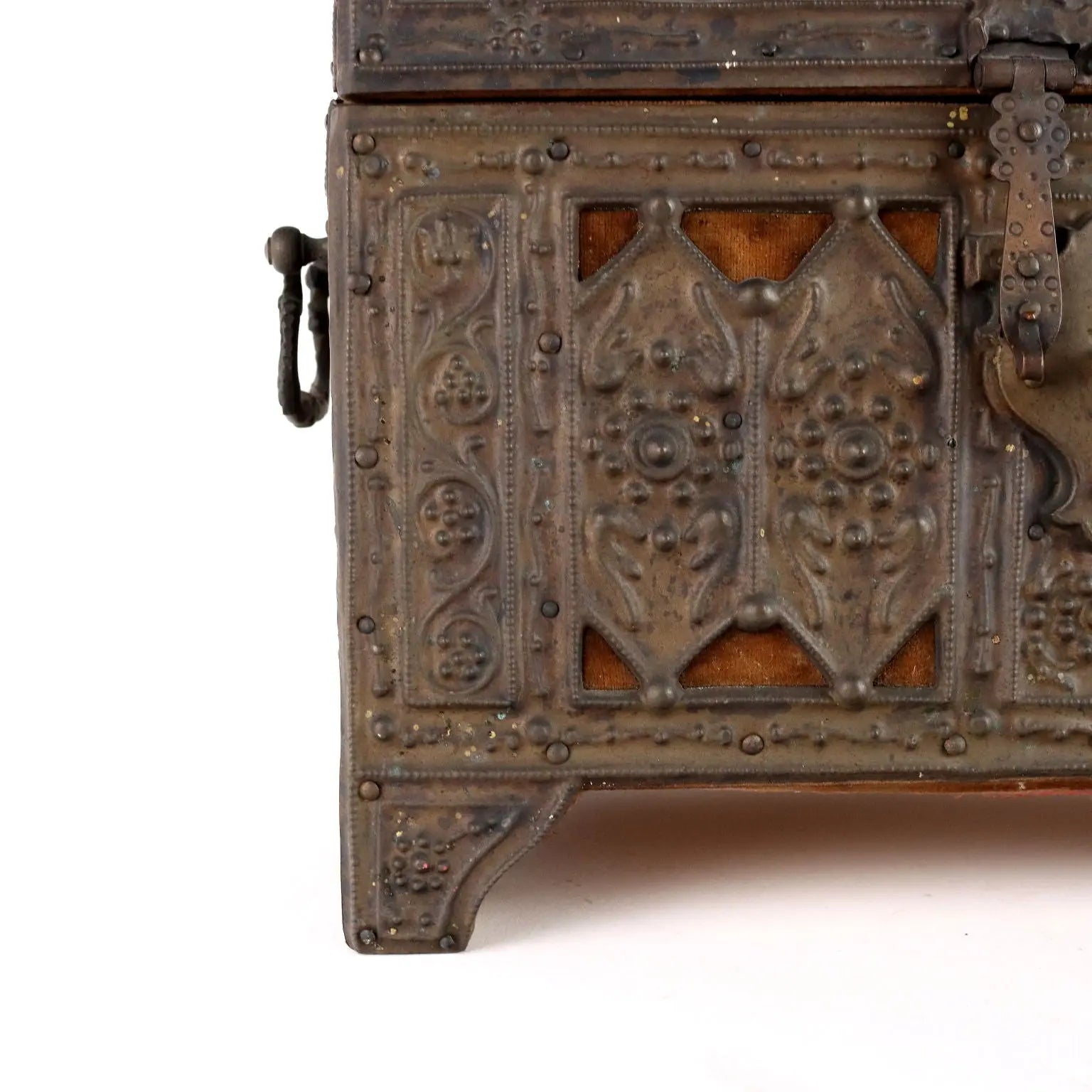 Antique Casket Wood Sheeth Metal Velvet Italy XIX Century - Europe, Late XIX Century | Antiques | Fancy Goods