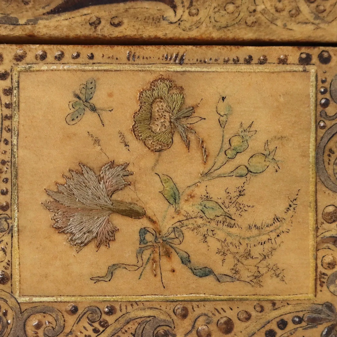 Antique Casket Wood Painted Parchment Italy XIX-XX Century - Italy, XIX-XX Century | Antiques | Fancy Goods