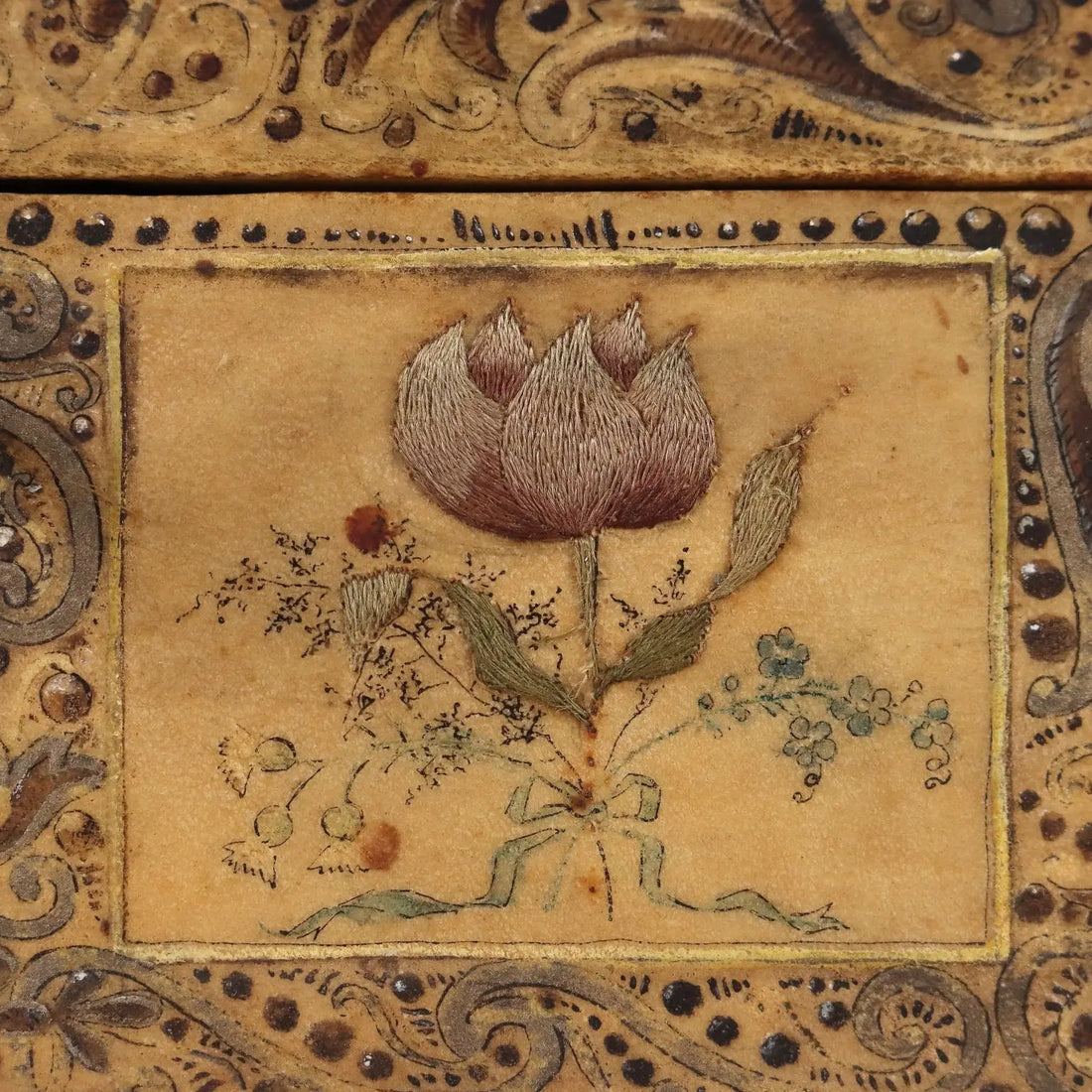 Antique Casket Wood Painted Parchment Italy XIX-XX Century - Italy, XIX-XX Century | Antiques | Fancy Goods