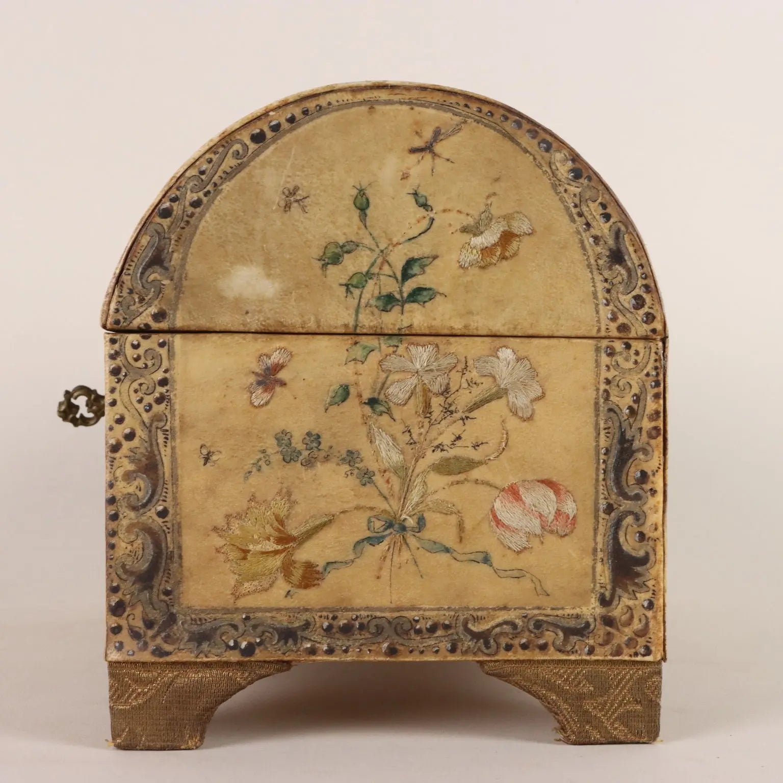 Antique Casket Wood Painted Parchment Italy XIX-XX Century - Italy, XIX-XX Century | Antiques | Fancy Goods