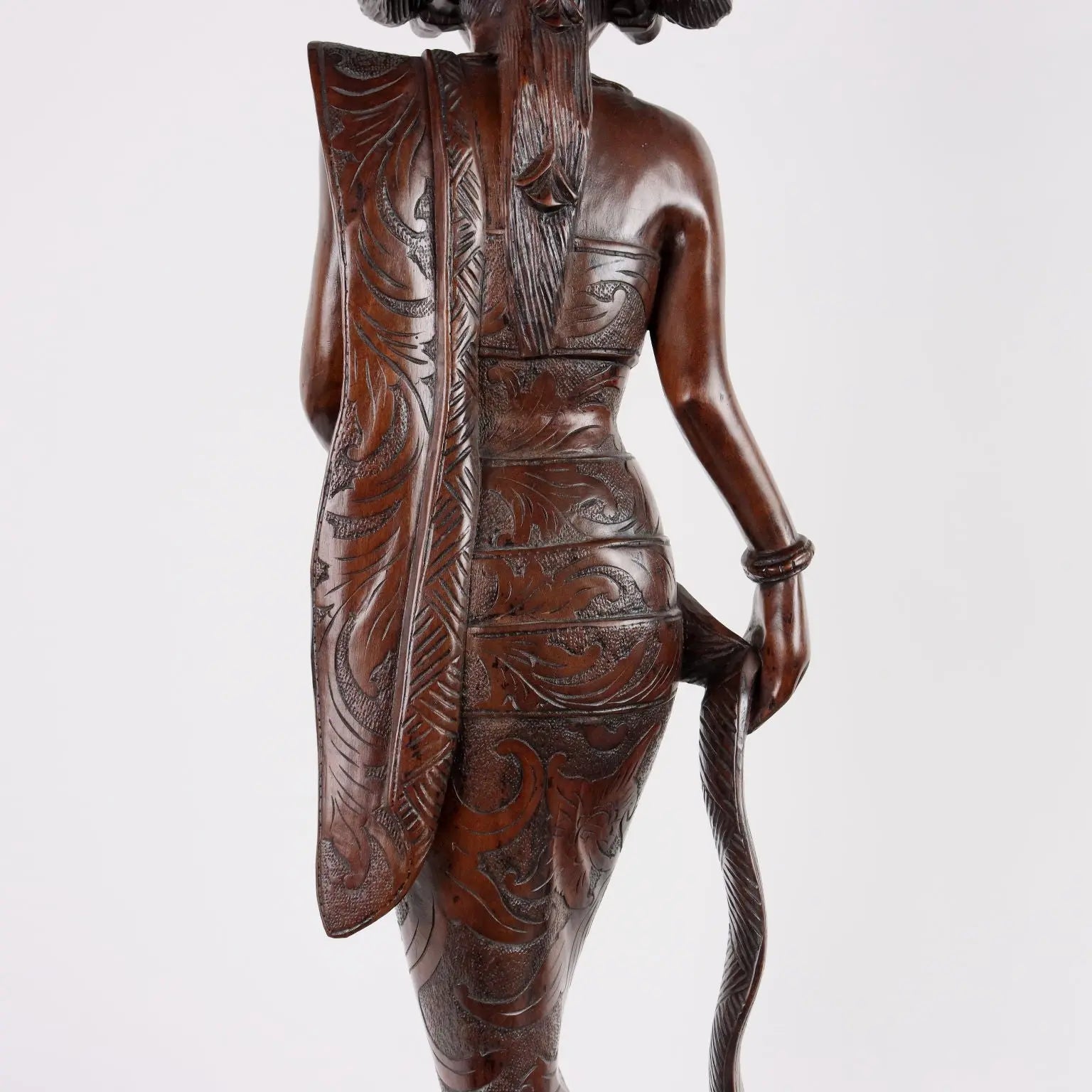 Antique Female Figure Exotic Wood Indonesia XX Century - Bali, XX Century | Antiques | Fancy Goods