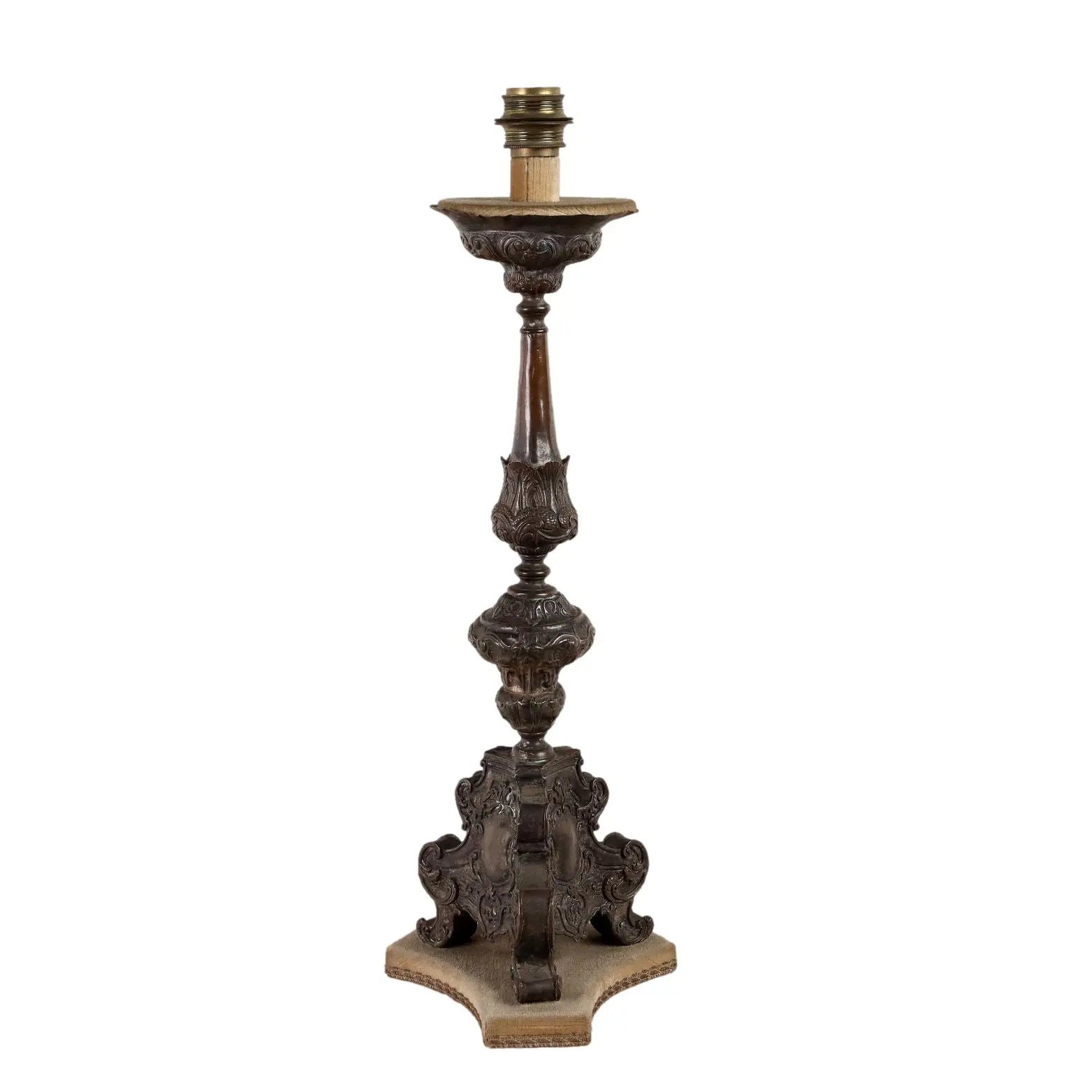 Antique Candelabra Transformed Into a Lamp XVIII-XIX Century - Italy, XVIII-XIX Century | Antiques | Fancy Goods