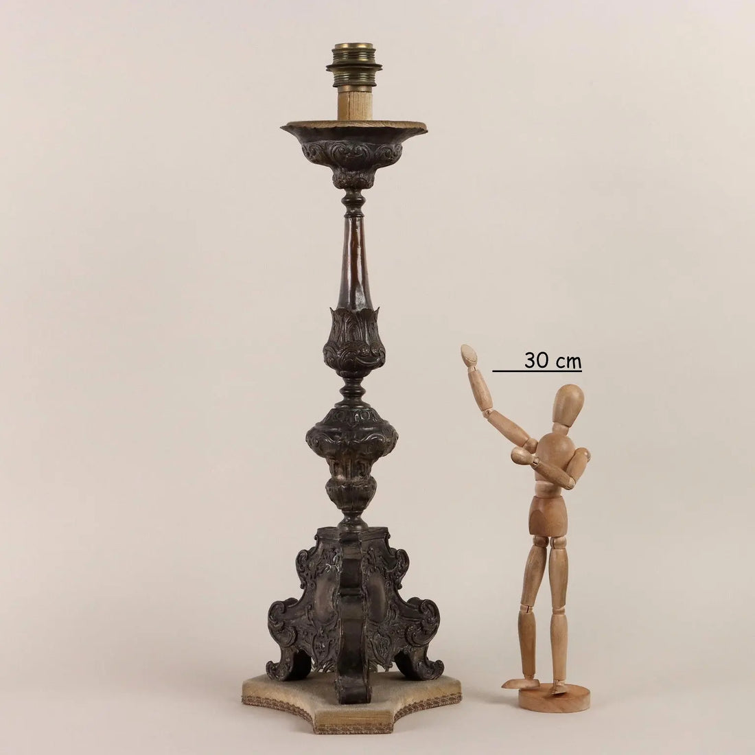 Antique Candelabra Transformed Into a Lamp XVIII-XIX Century - Italy, XVIII-XIX Century | Antiques | Fancy Goods