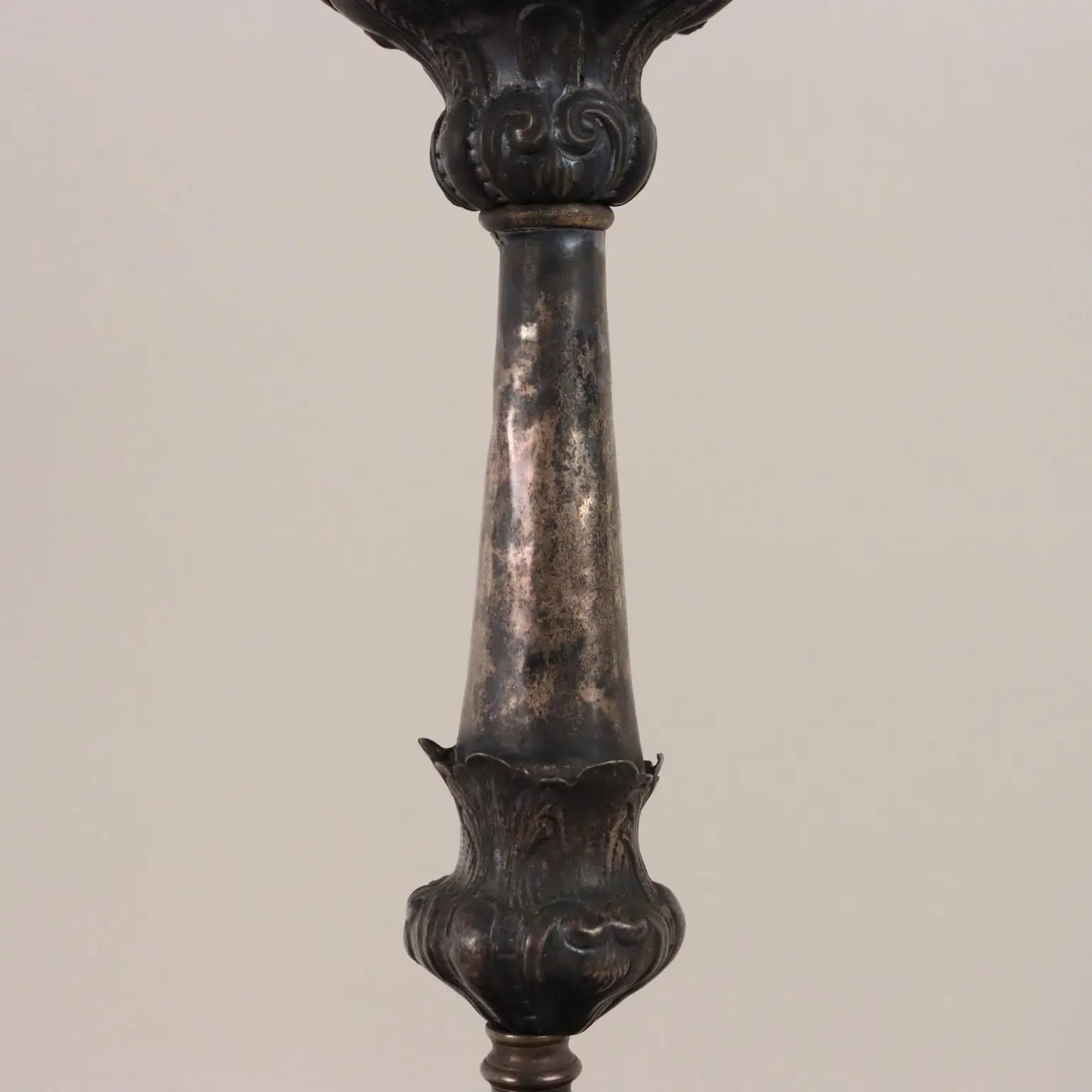 Antique Baroque Candle Holder Sheeth Metal Italy XVIII-XIX Century - Italy, XVIII-XIX Century | Antiques | Fancy Goods