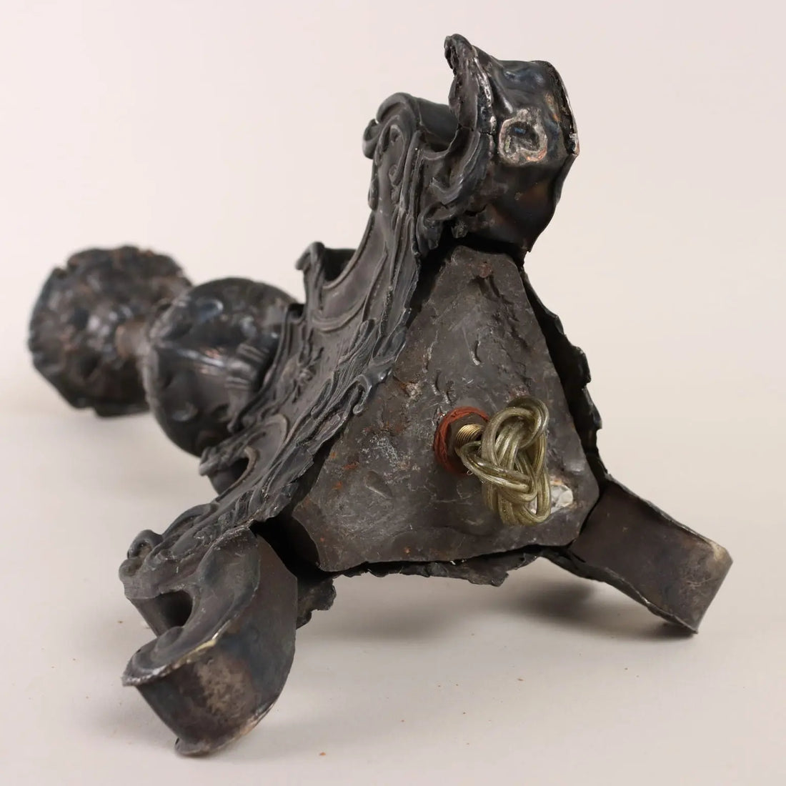 Antique Baroque Candle Holder Sheeth Metal Italy XVIII-XIX Century - Italy, XVIII-XIX Century | Antiques | Fancy Goods